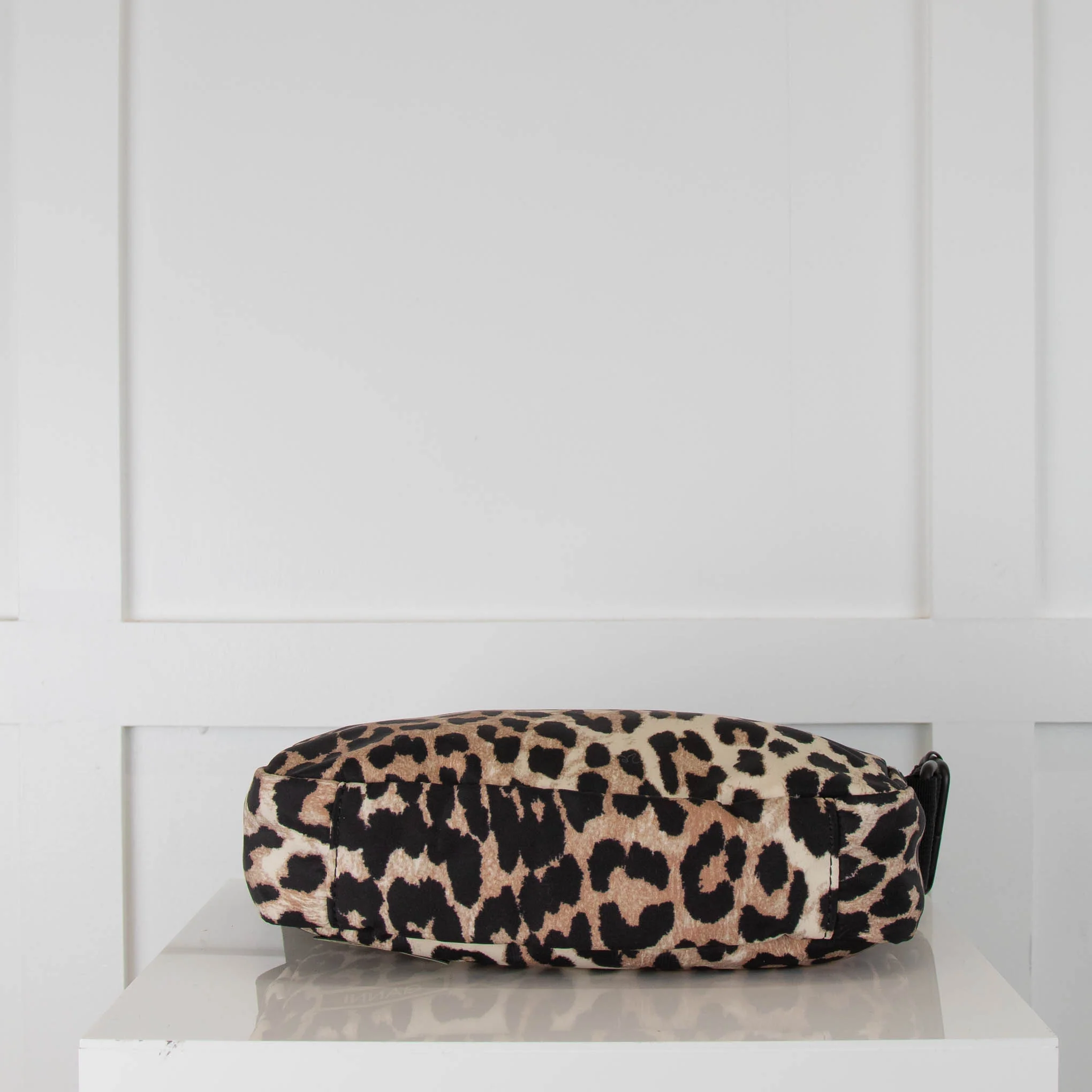 Ganni Leopard Print Vinyl Cross Body Bag - Image 5