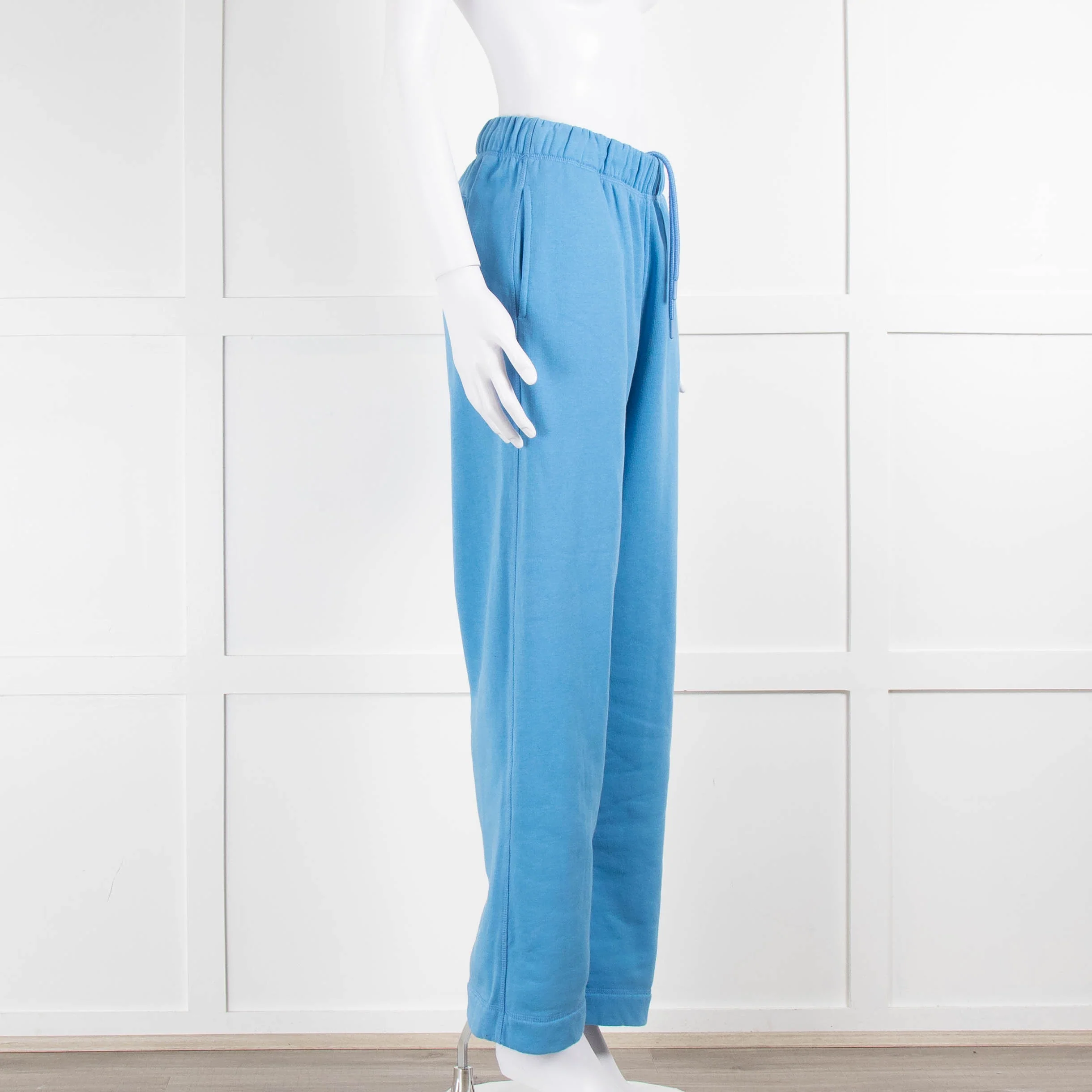 Ganni Sky Blue Cotton Blend Joggers - Image 2