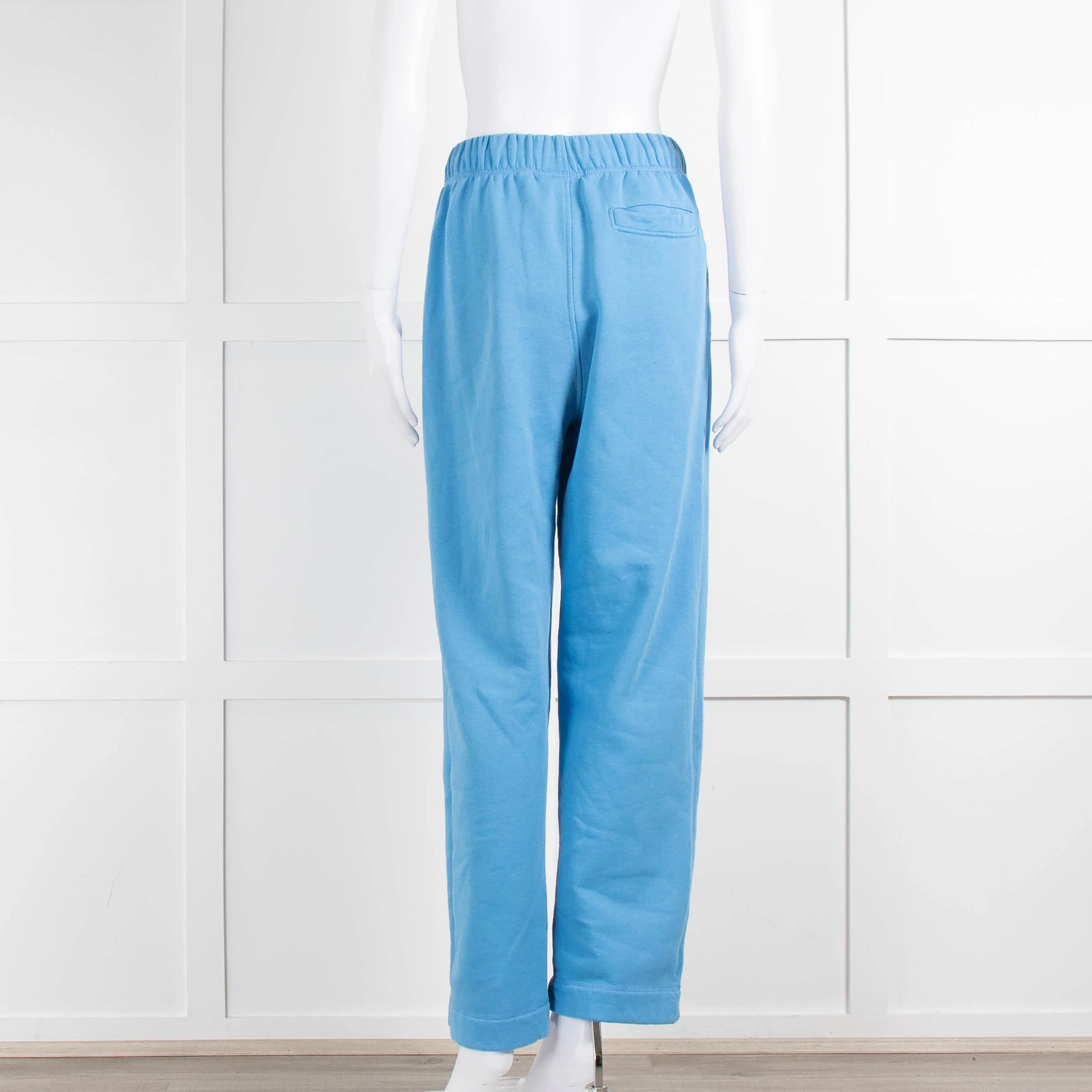 Ganni Sky Blue Cotton Blend Joggers - Image 5