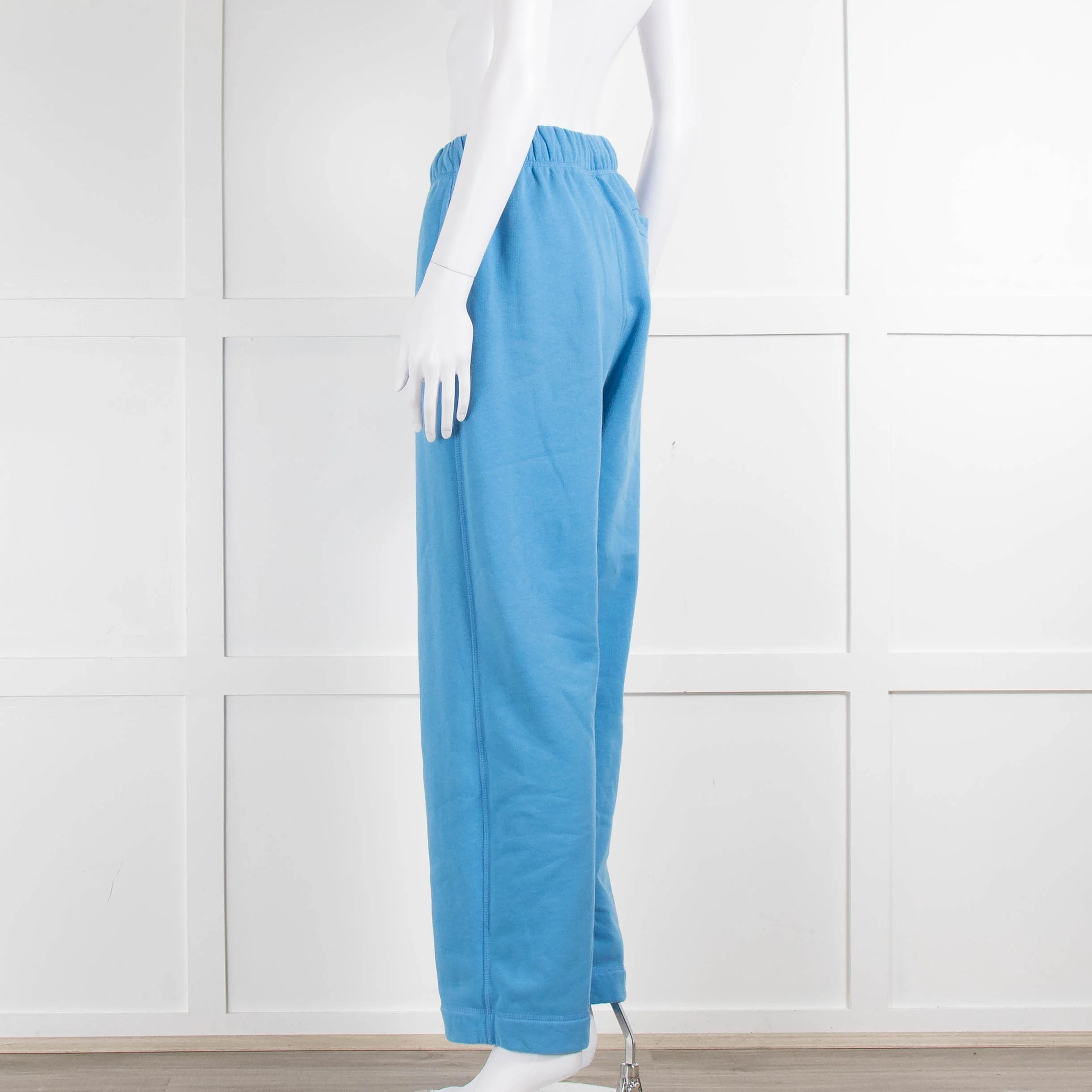 Ganni Sky Blue Cotton Blend Joggers - Image 6