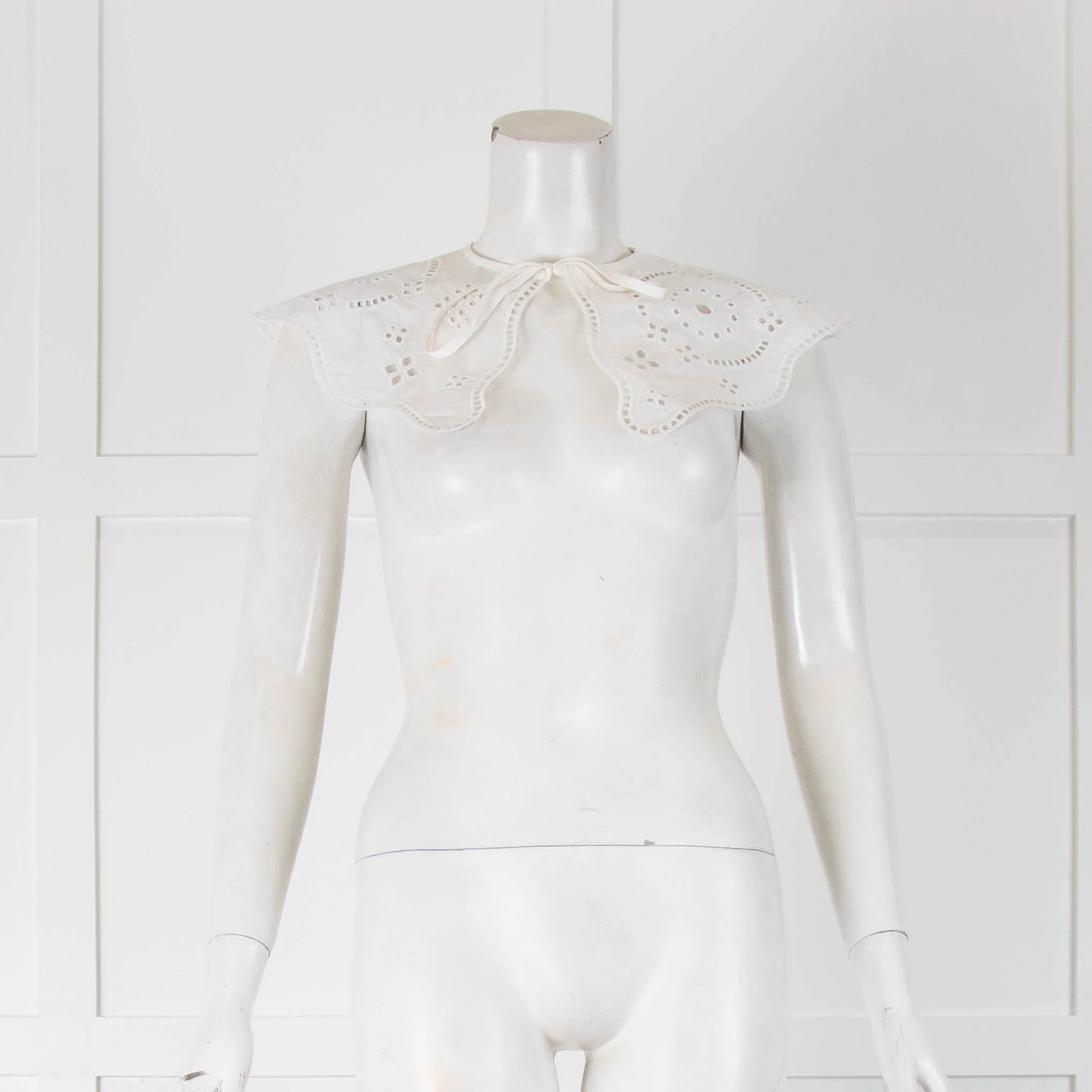 Ganni White Frill Collar