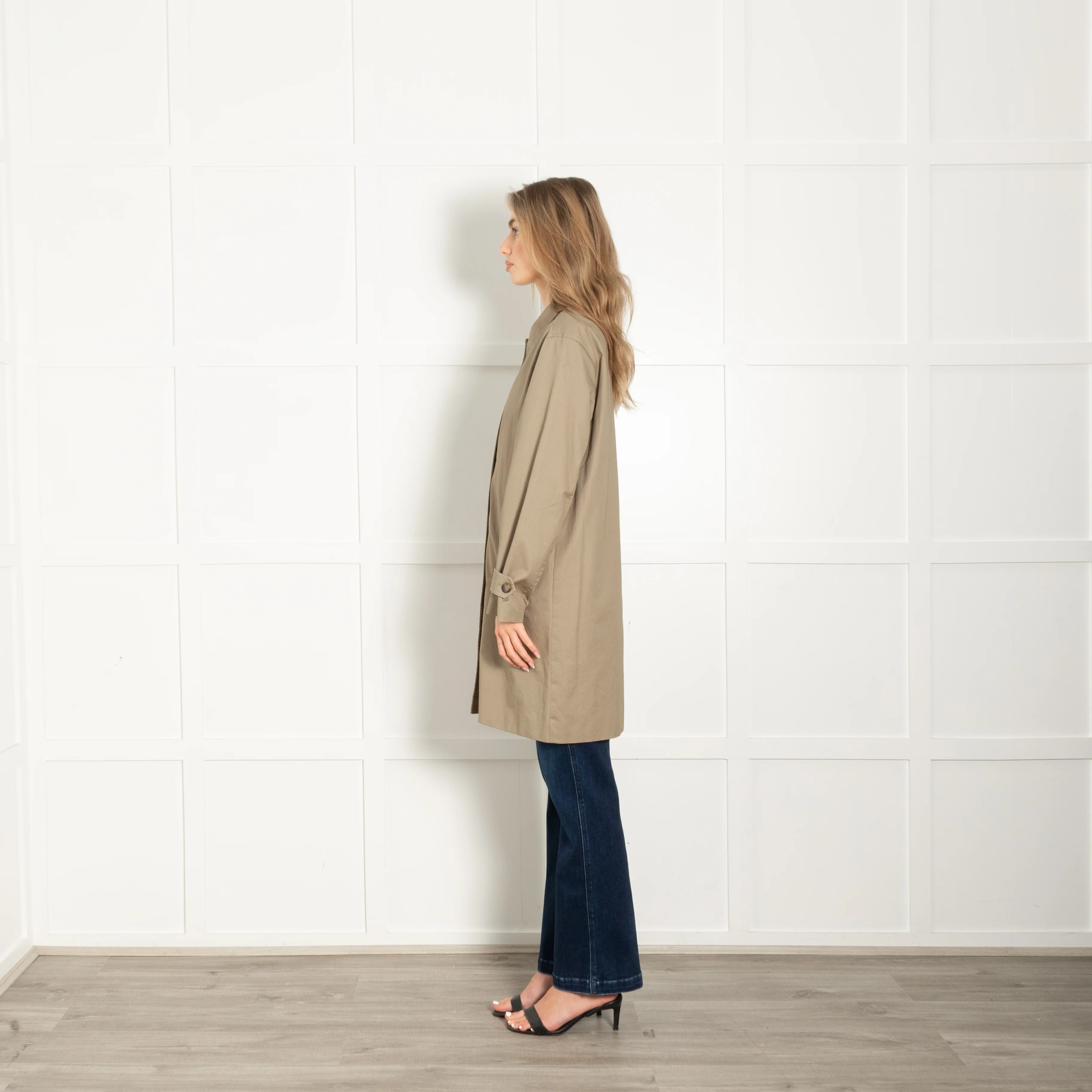 GANT Khaki Car Coat with Flat Pockets - Image 4