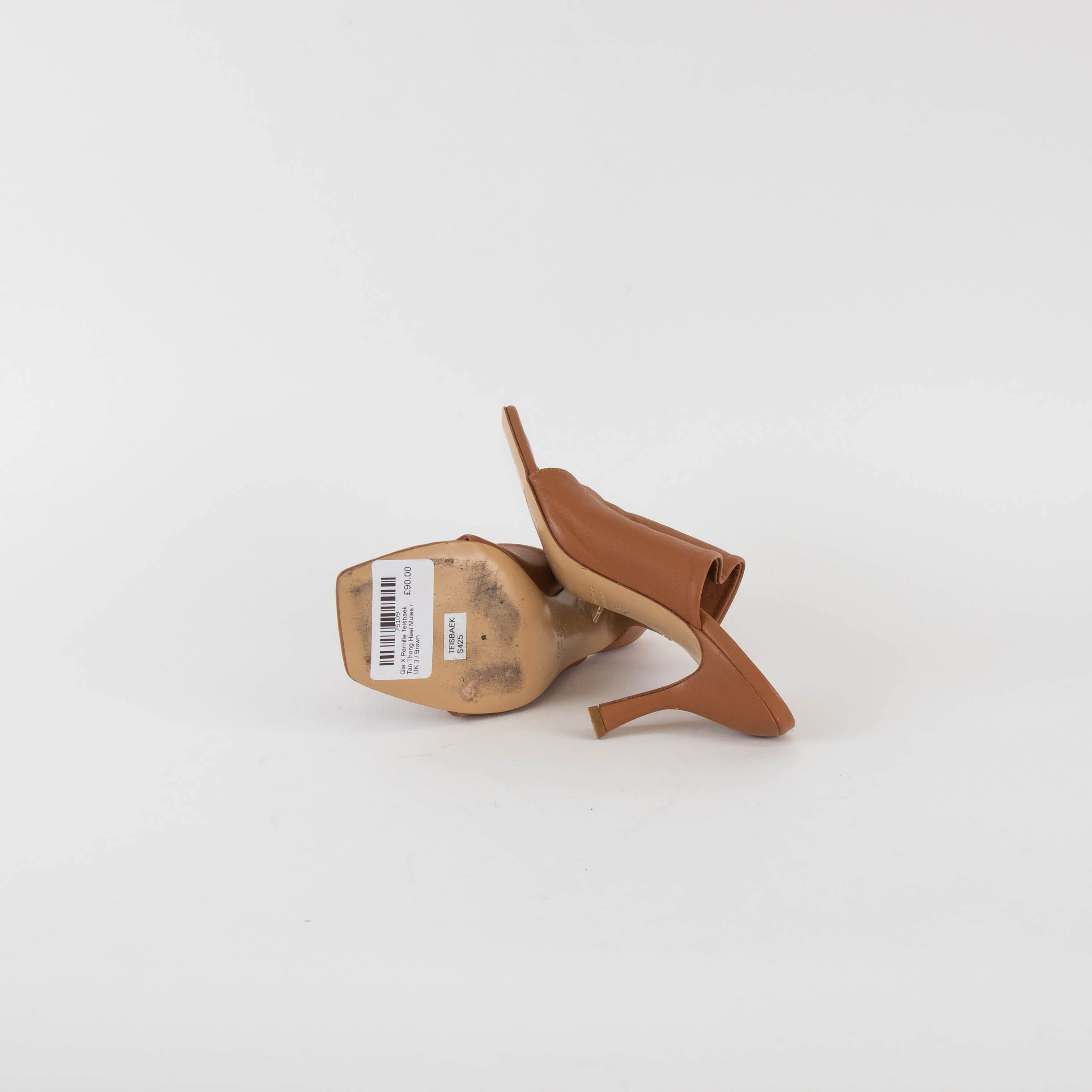 Gia X Pernille Teisbaek Tan Thong Heel Mules - Image 6