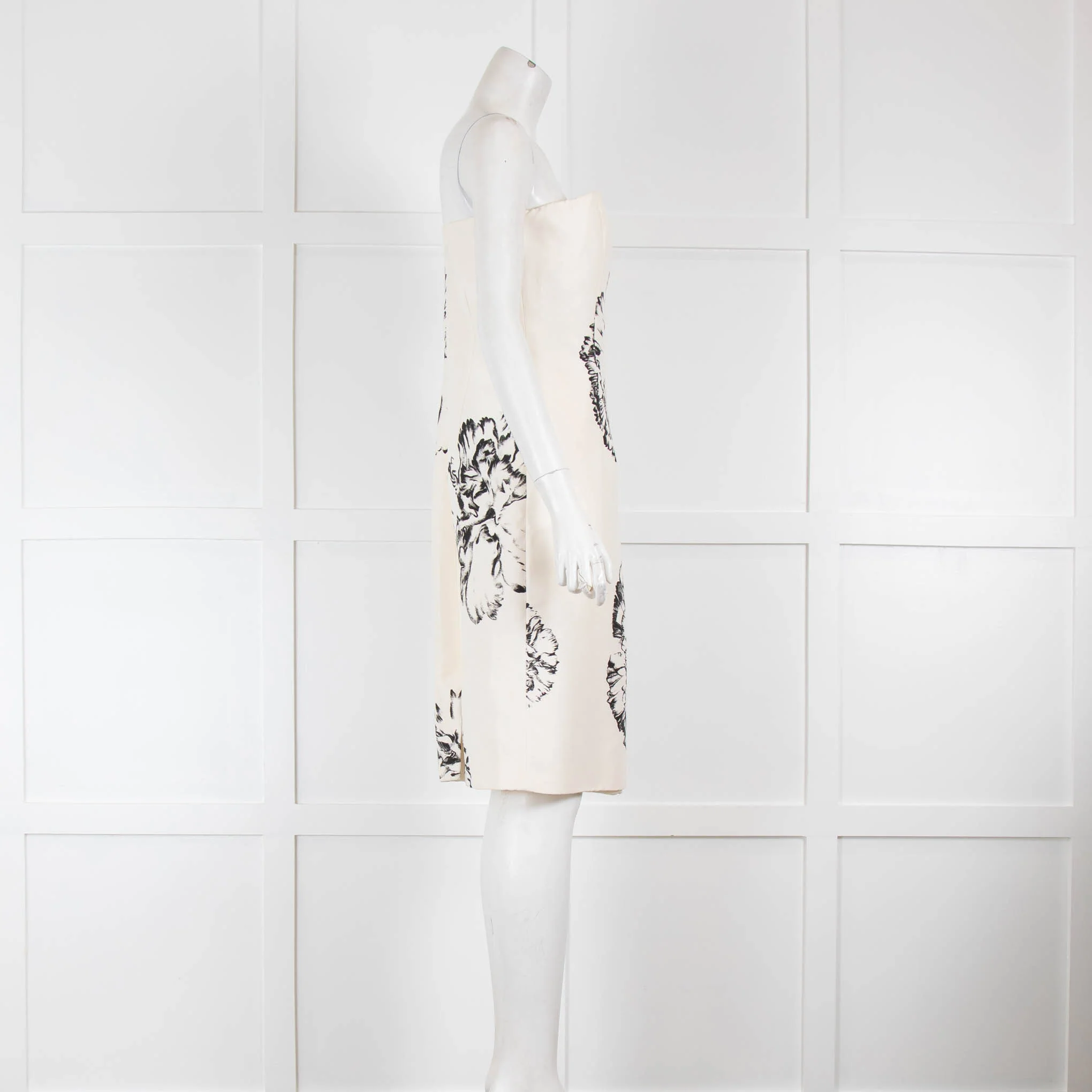 Giambattisa Valli Strapless Cream Dress - Image 2