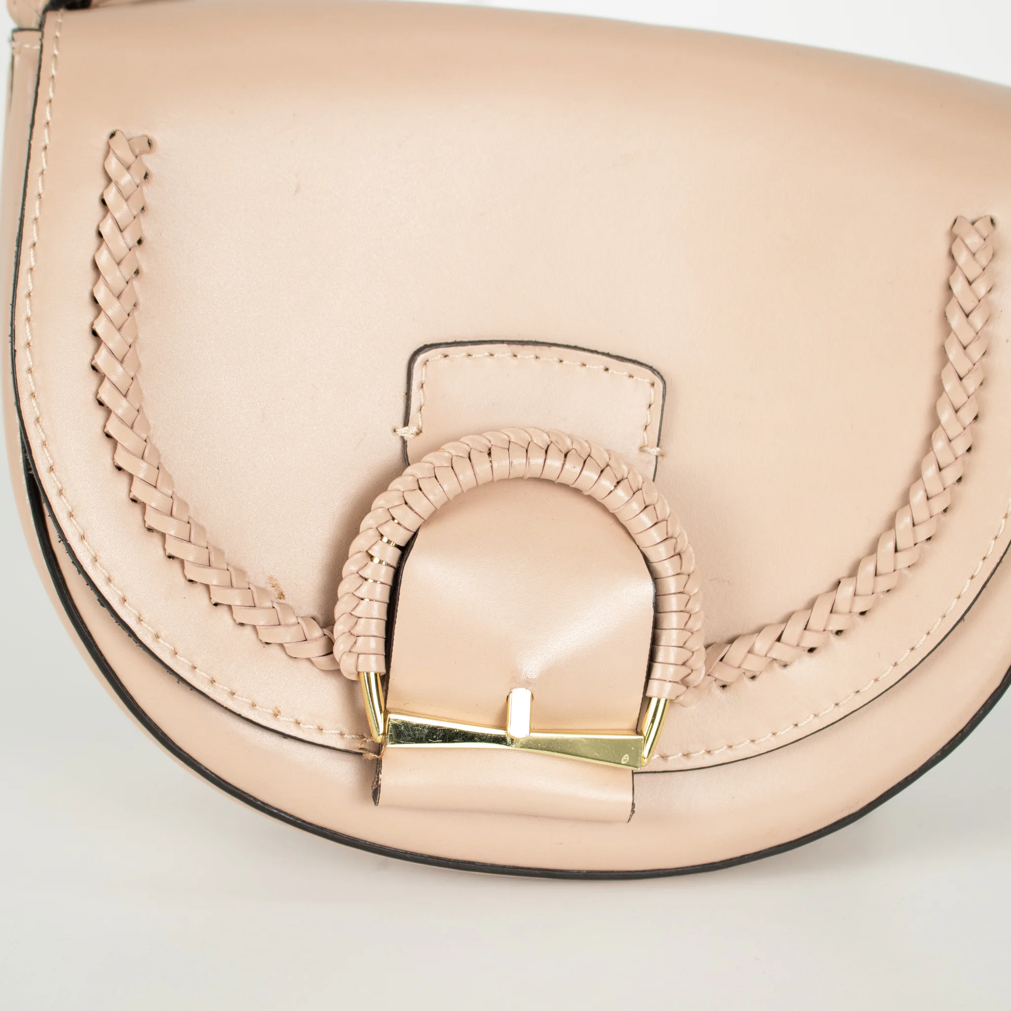 Gianni Chiarini Beige Leather Small Flap Crossbody Bag - Image 6