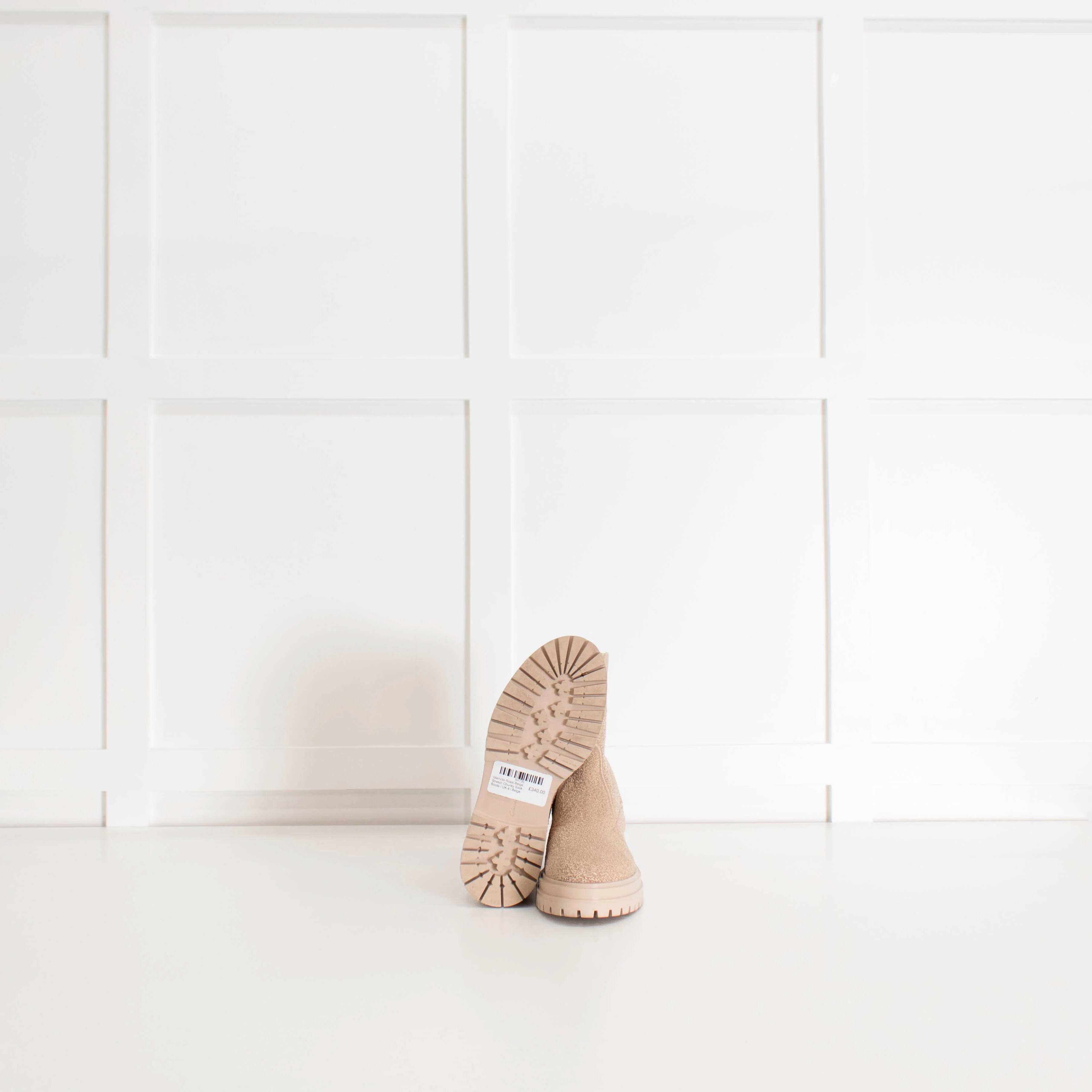 Gianvito Rossi Beige Stretch Chunky Sock Boots - Image 5