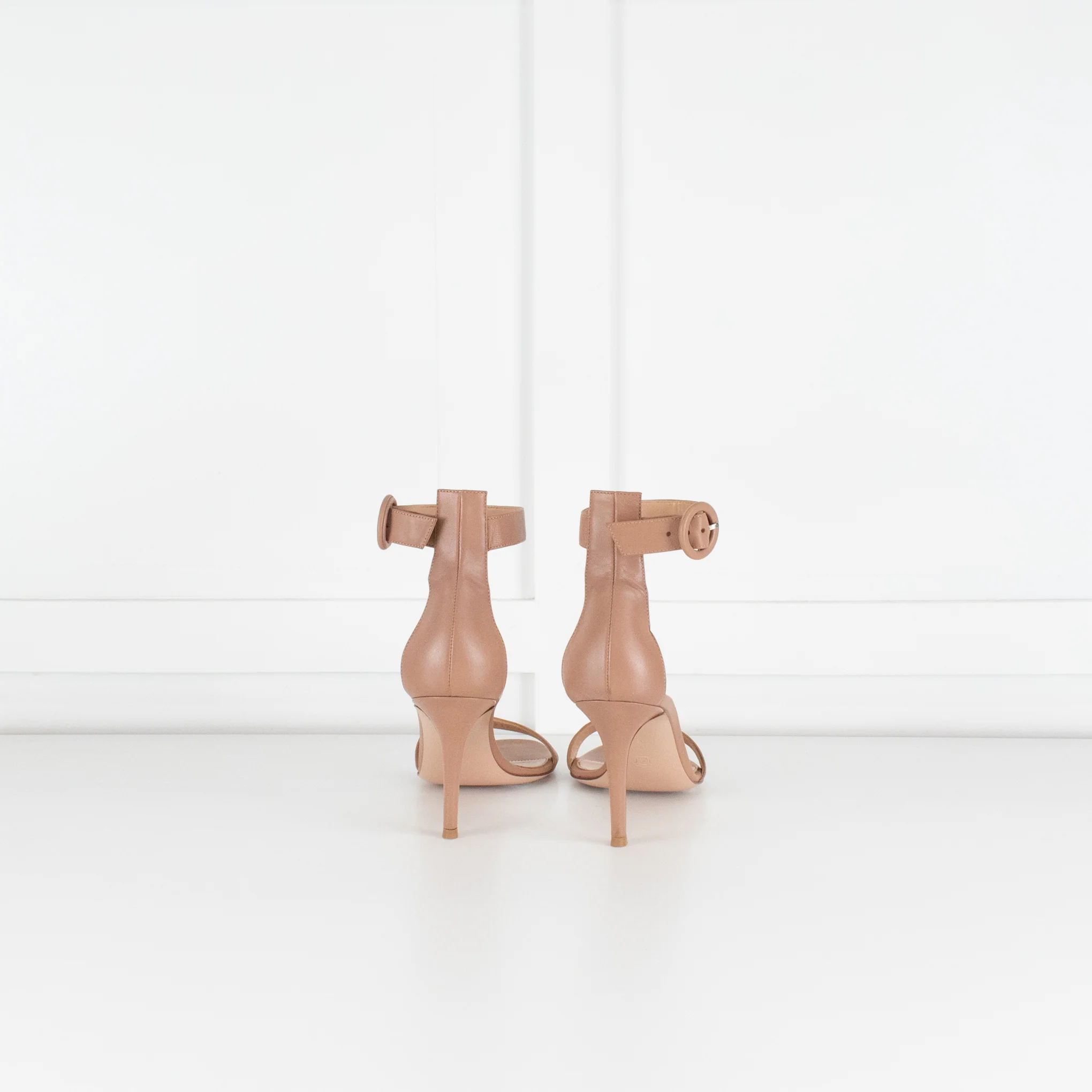 Gianvito Rossi Nude Ankle Strap Sandal - Image 5