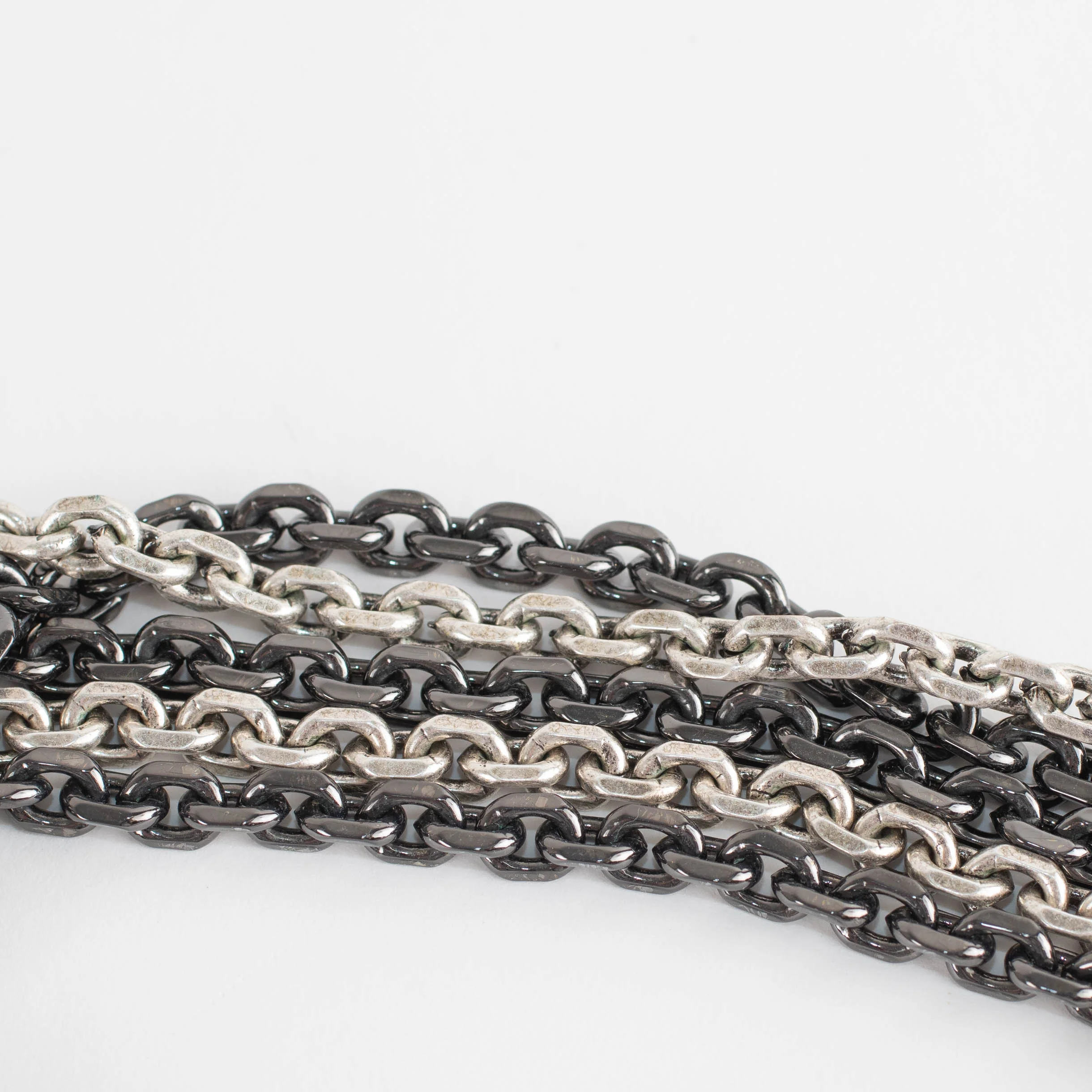 Giles & Brother Silver Multi Chain Choker - Image 4