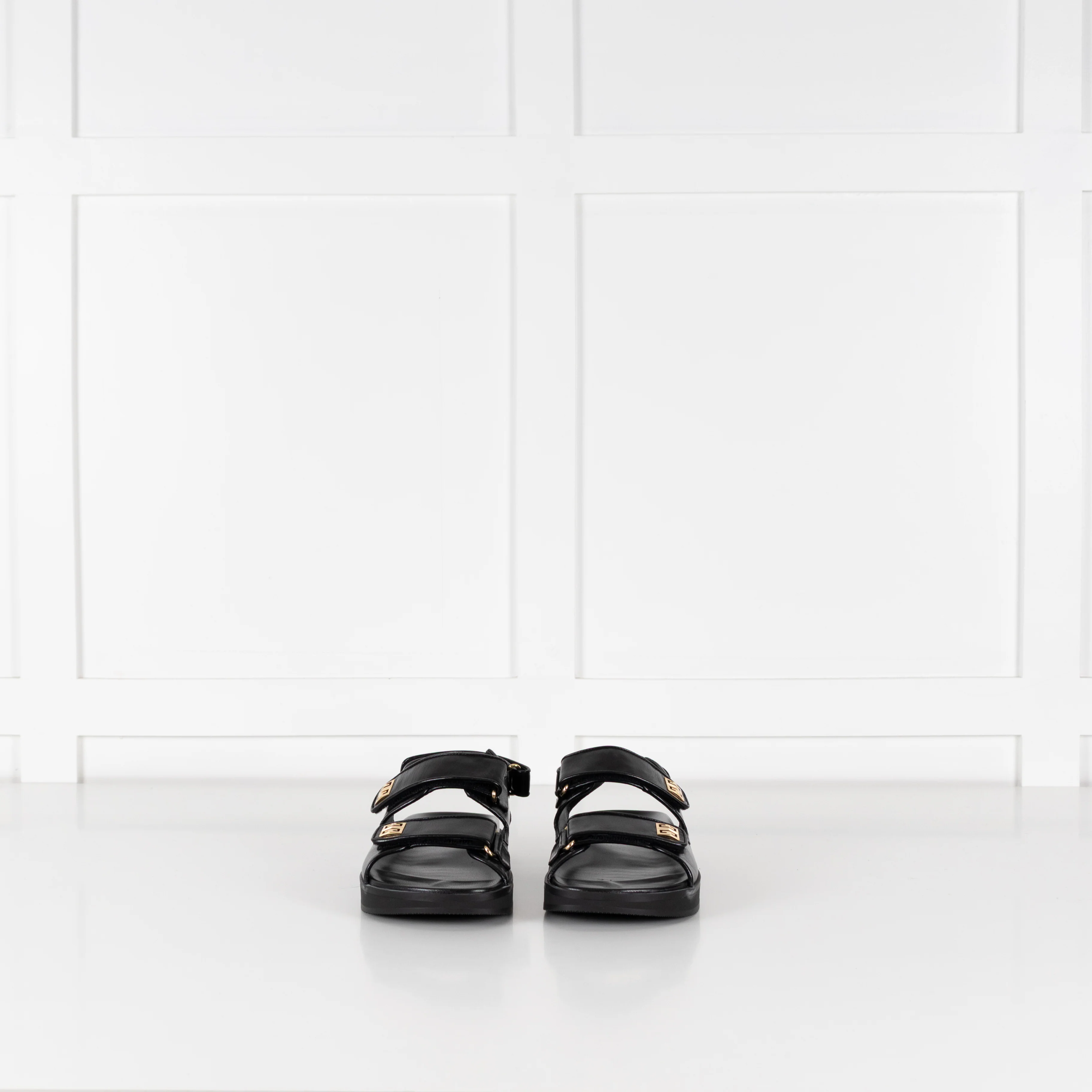 Givenchy Black Chunky Dad Sandals - Image 3
