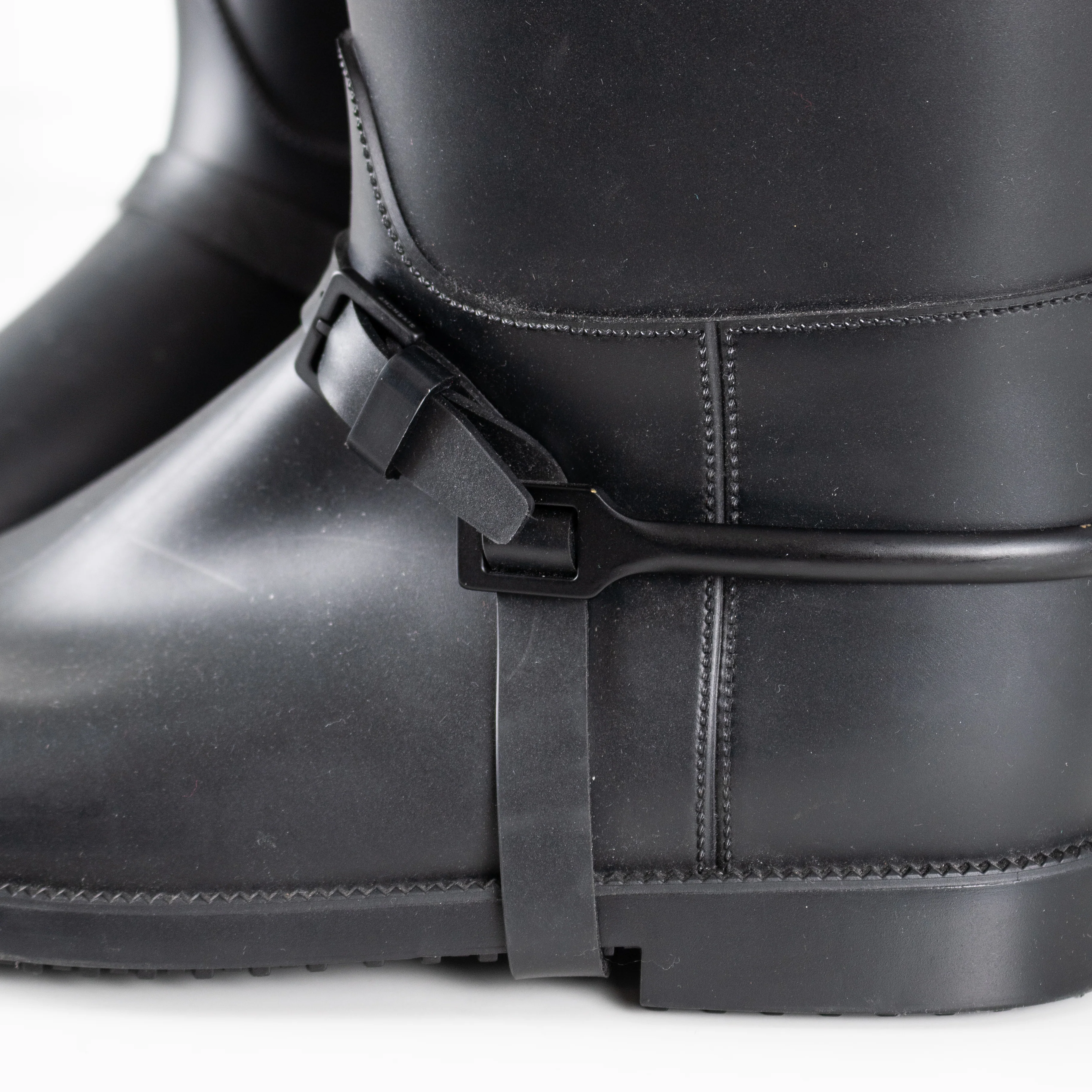 Givenchy Black Rubber Riding Boots - Image 10