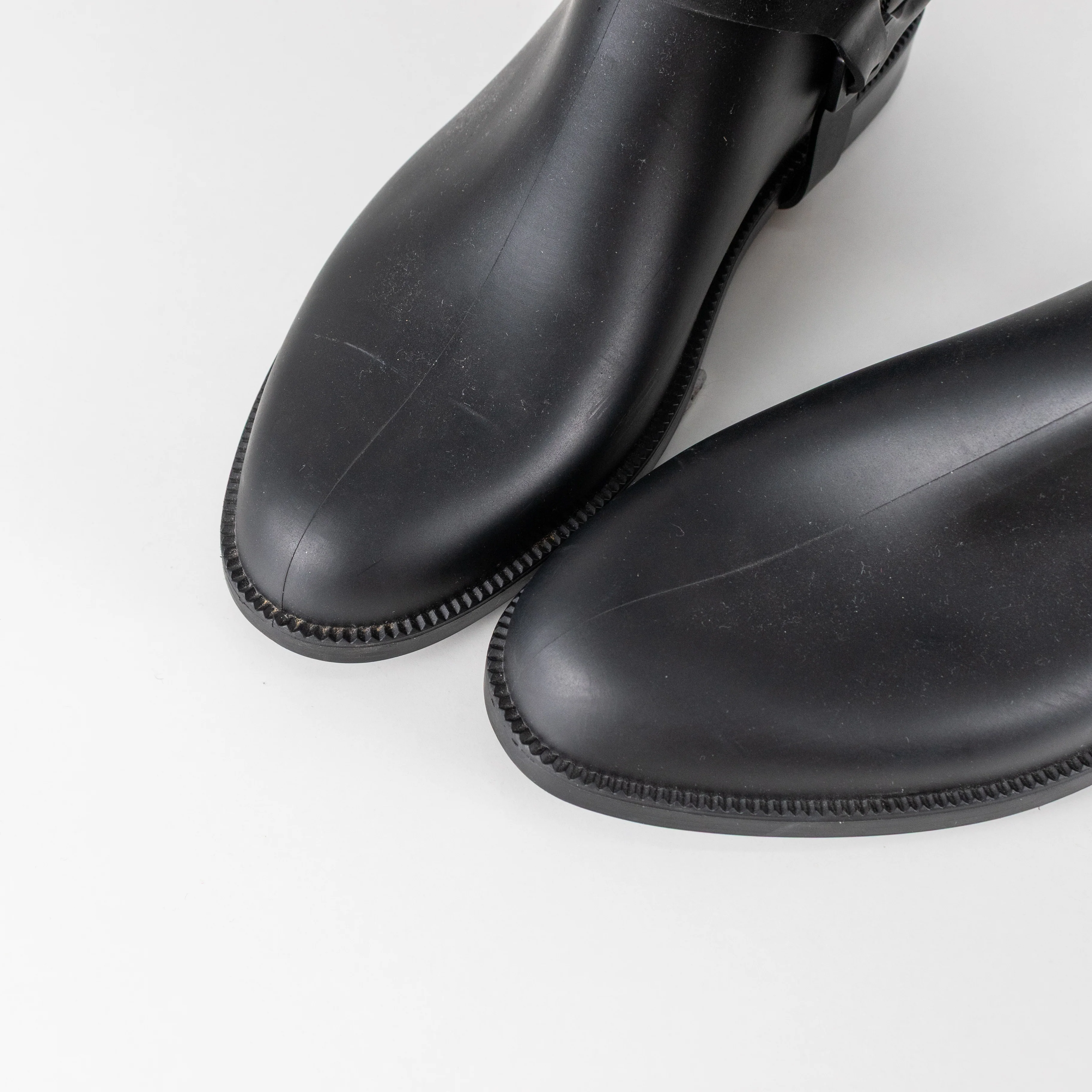 Givenchy Black Rubber Riding Boots - Image 8