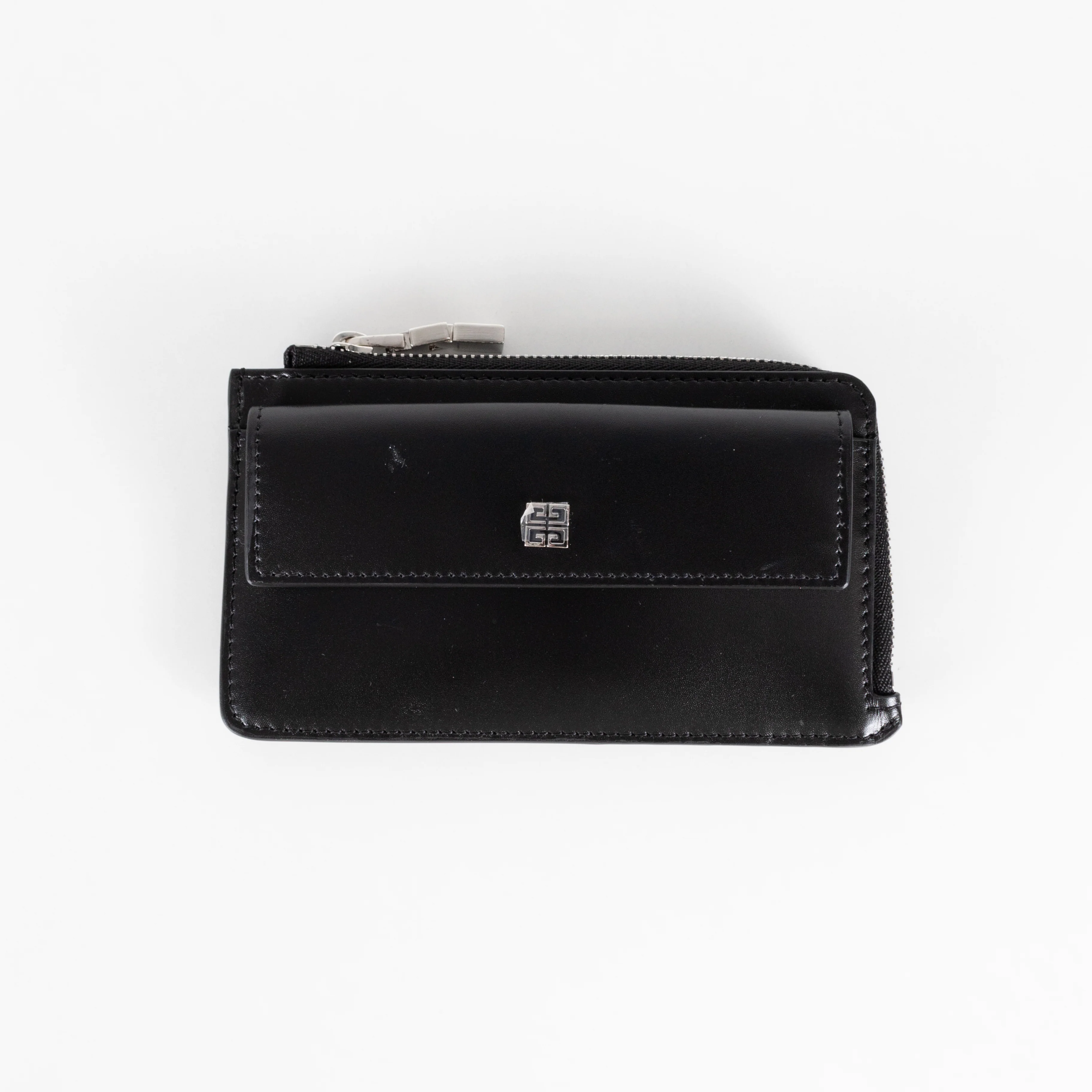 Givenchy Black Zip Around Smooth Leather Keychain Wallet - Image 7