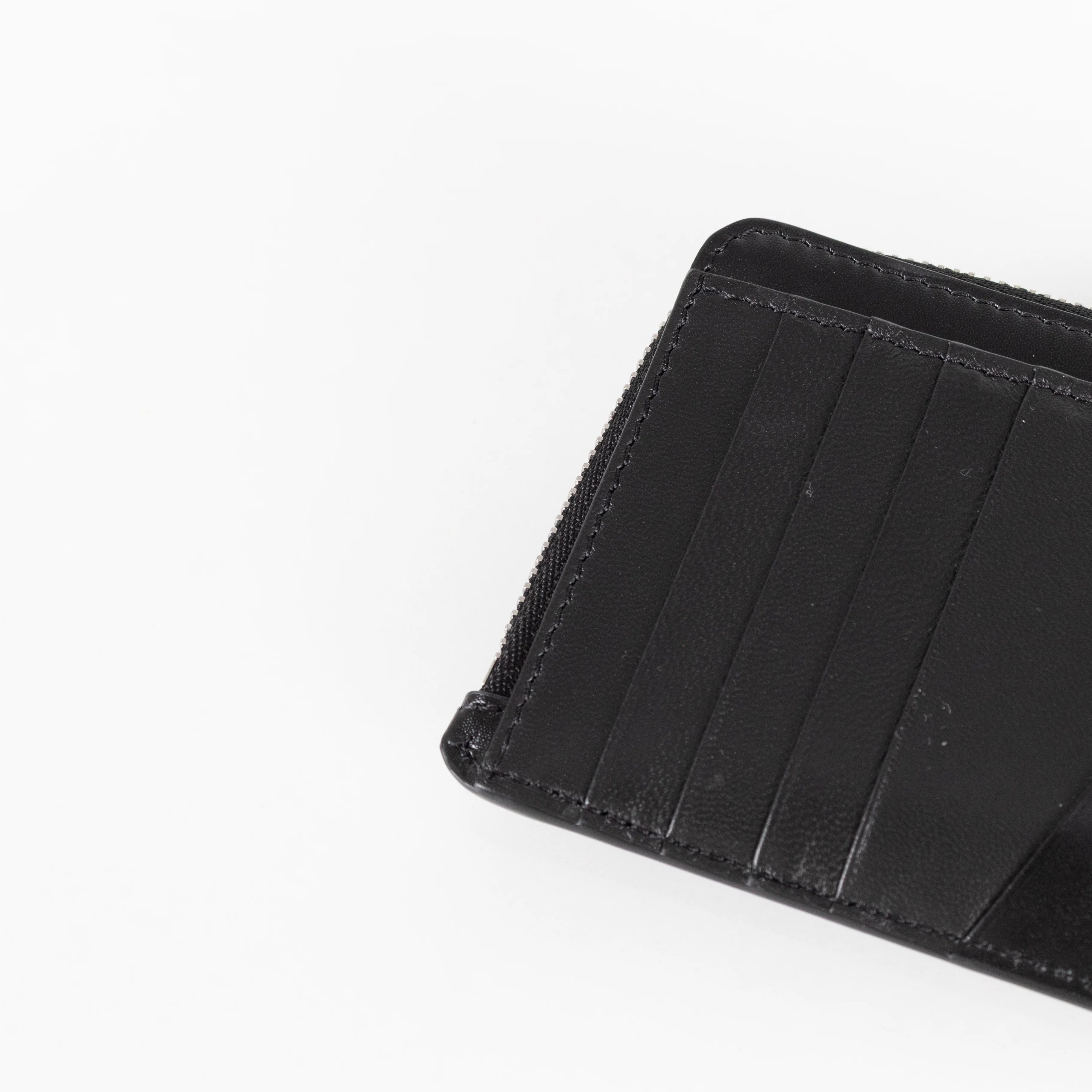 Givenchy Black Zip Around Smooth Leather Keychain Wallet - Image 9