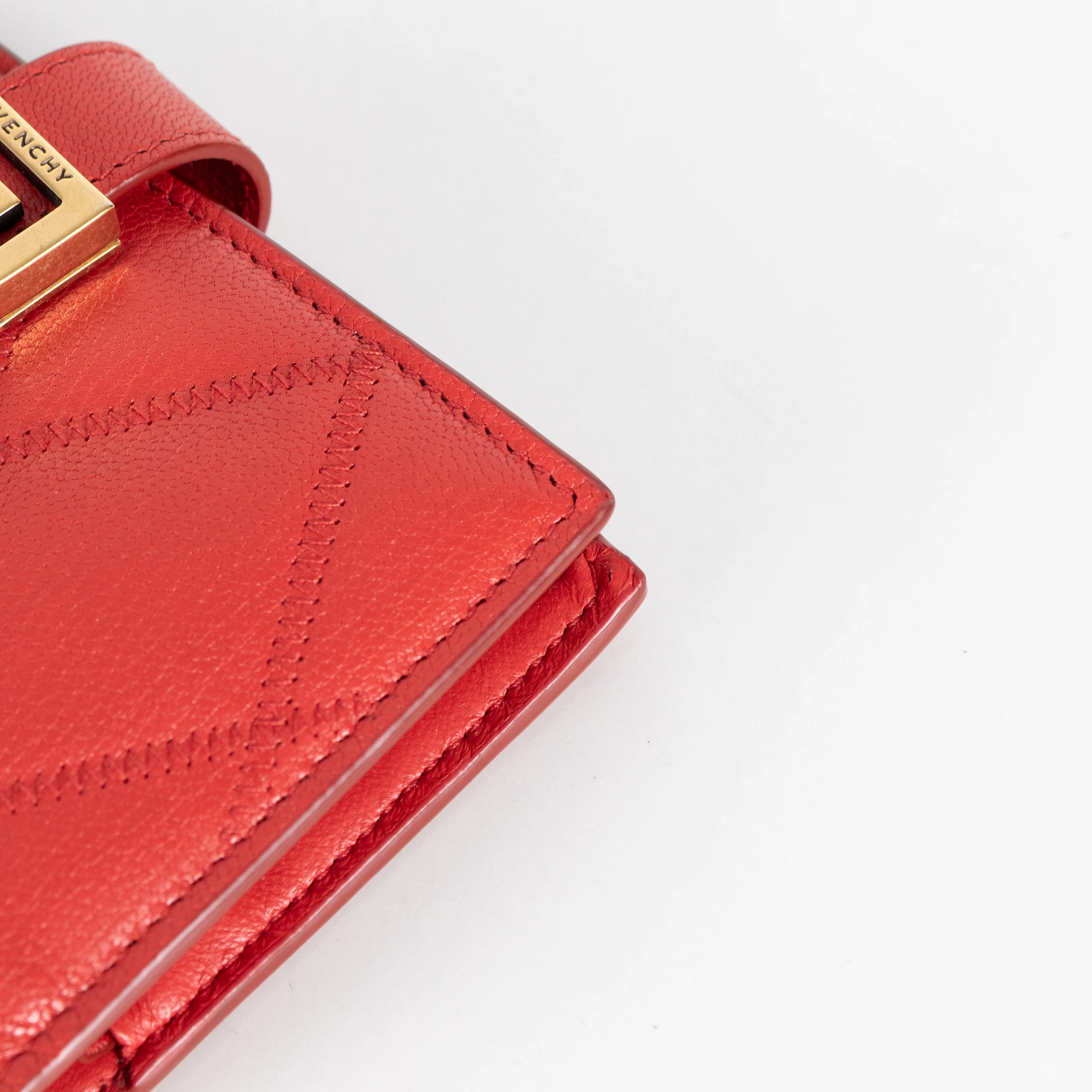 Givenchy Red Quilted Fold Wallet - Image 10