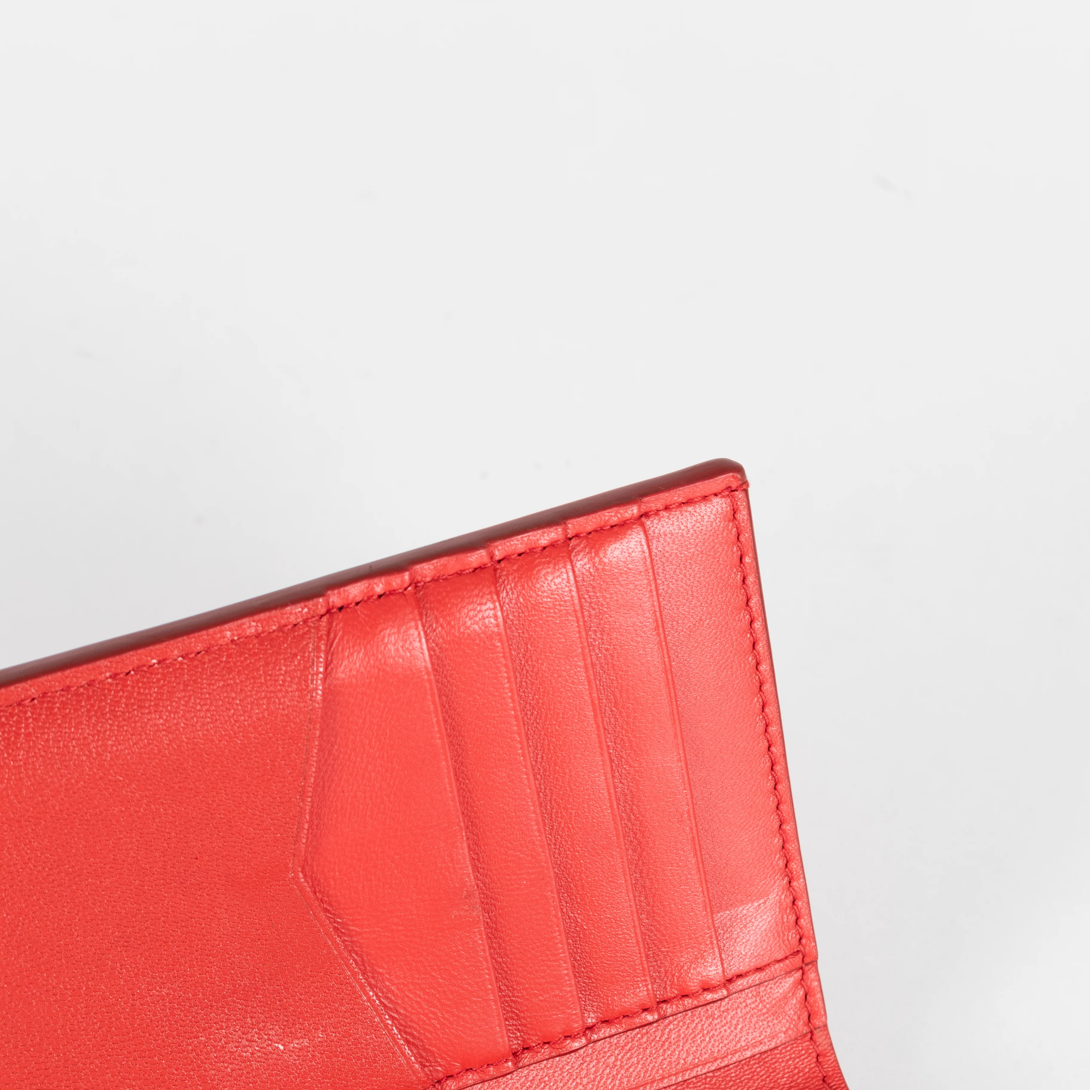 Givenchy Red Quilted Fold Wallet - Image 12