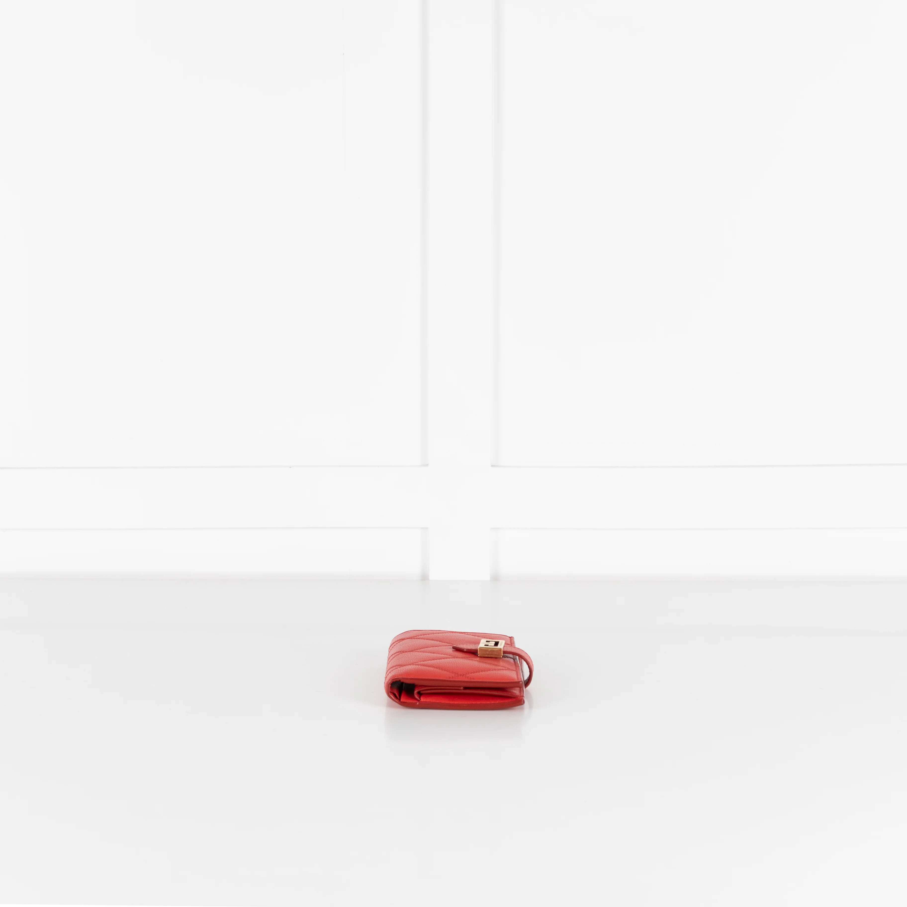 Givenchy Red Quilted Fold Wallet - Image 6