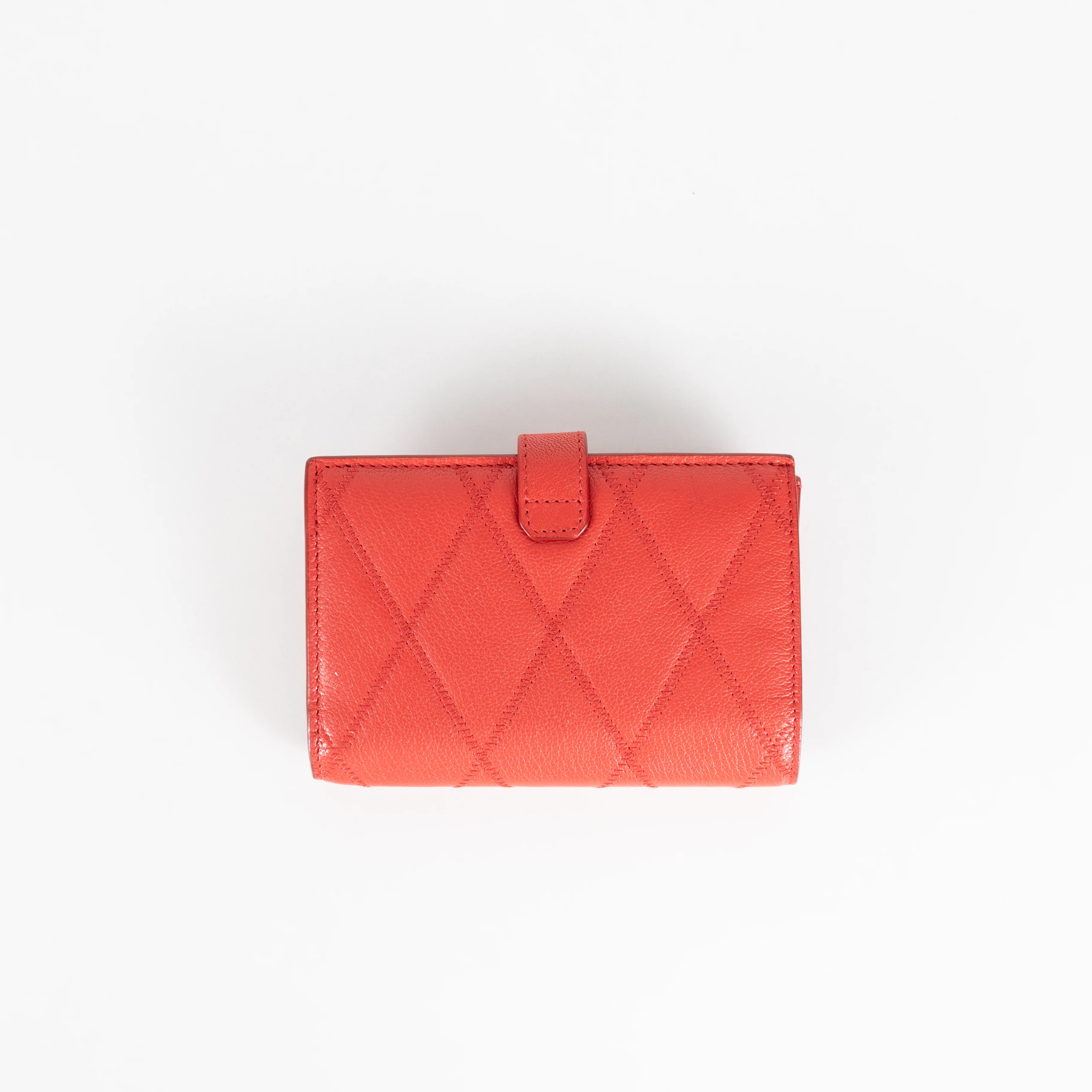 Givenchy Red Quilted Fold Wallet - Image 8