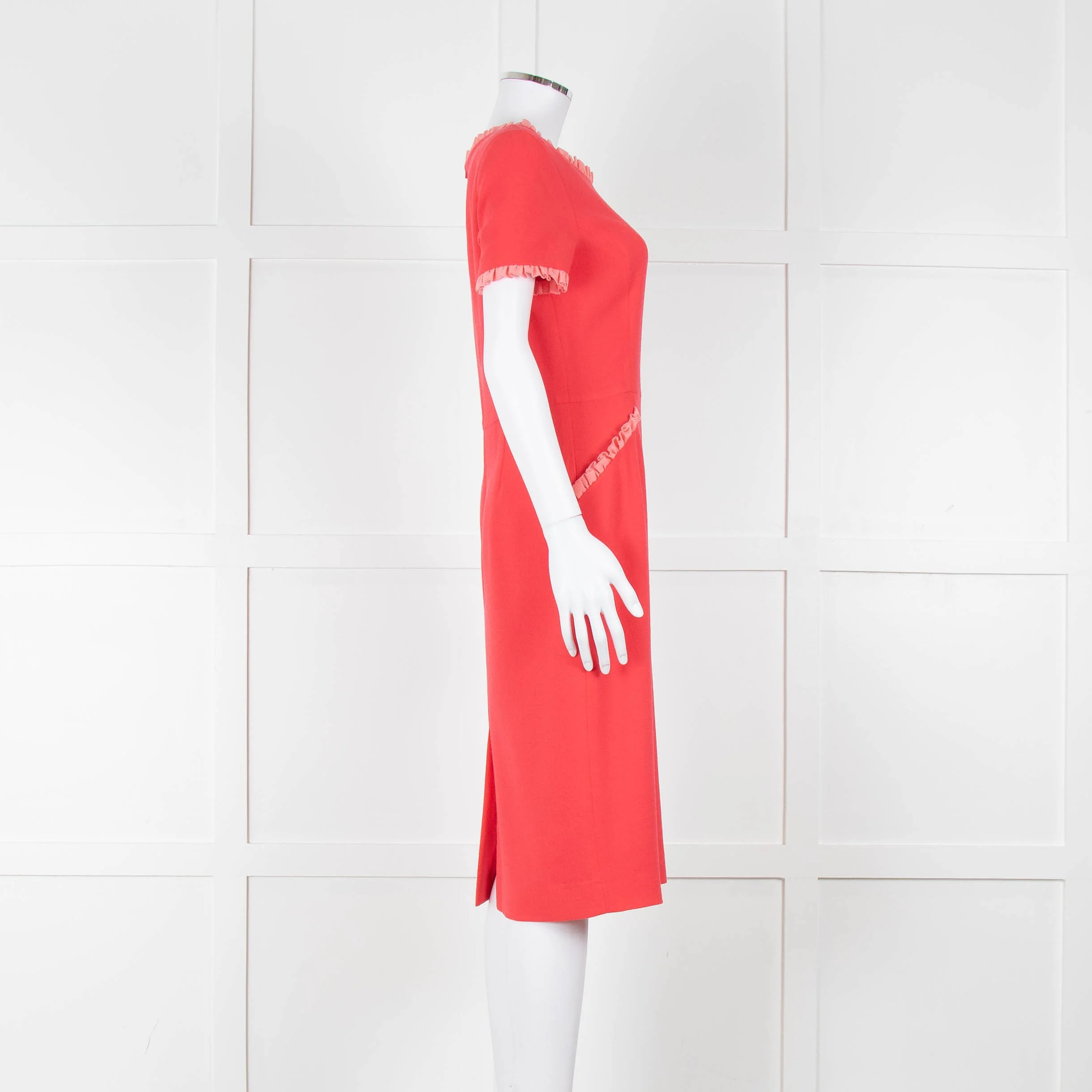 Goat Coral Frill Trim Short Sleeve Dress - Image 3