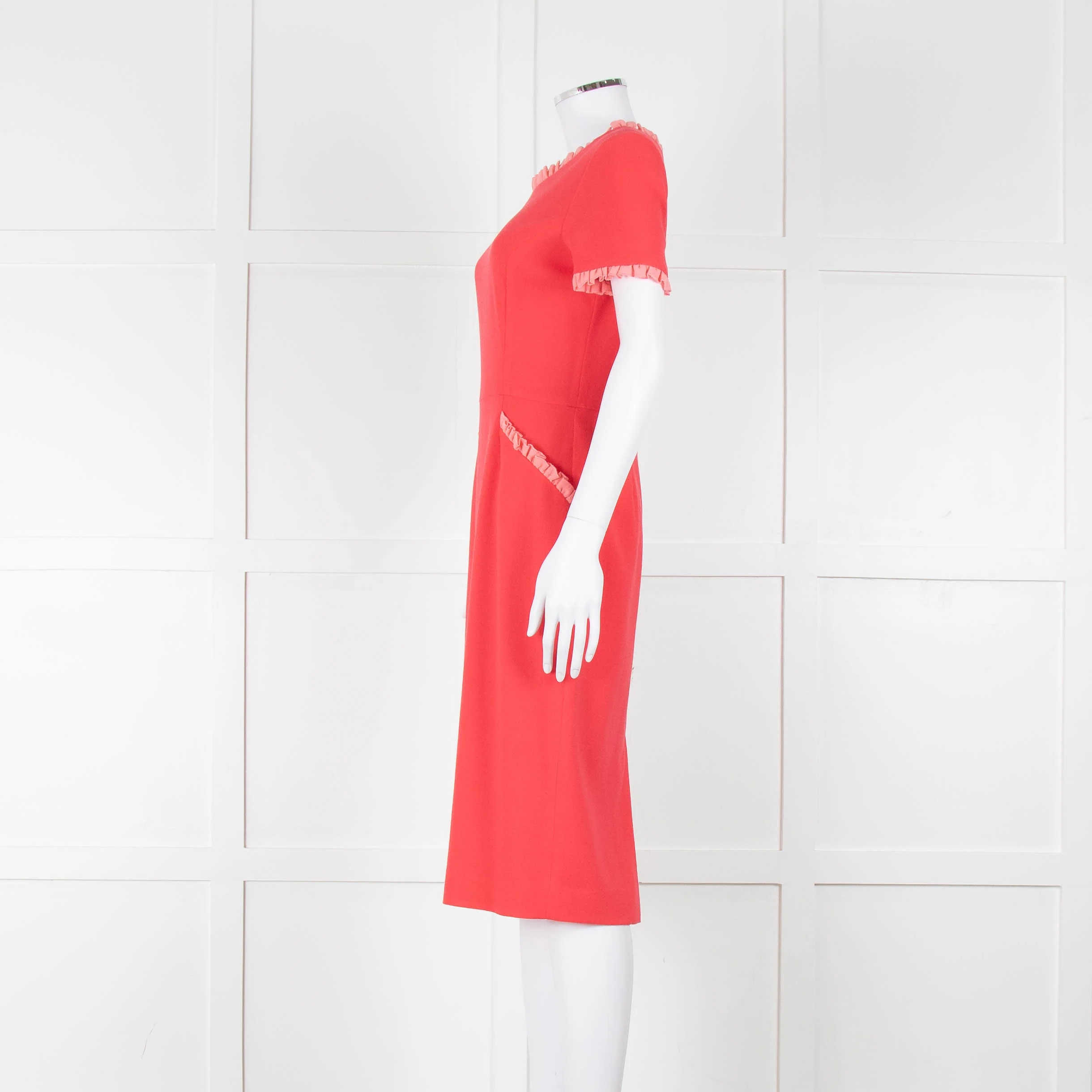 Goat Coral Frill Trim Short Sleeve Dress - Image 7