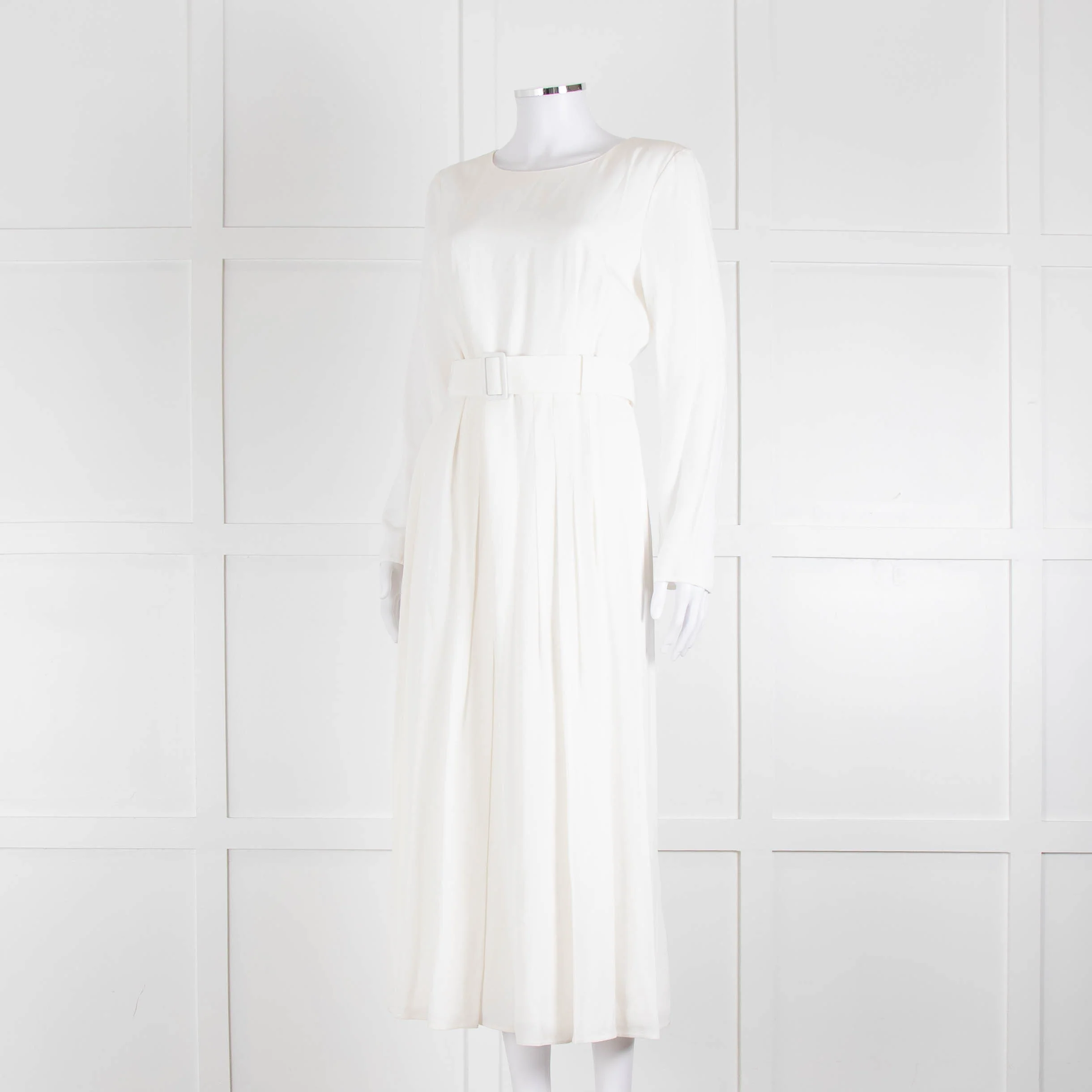 Goat Josephine Cream Belted Midi Dress - Image 8