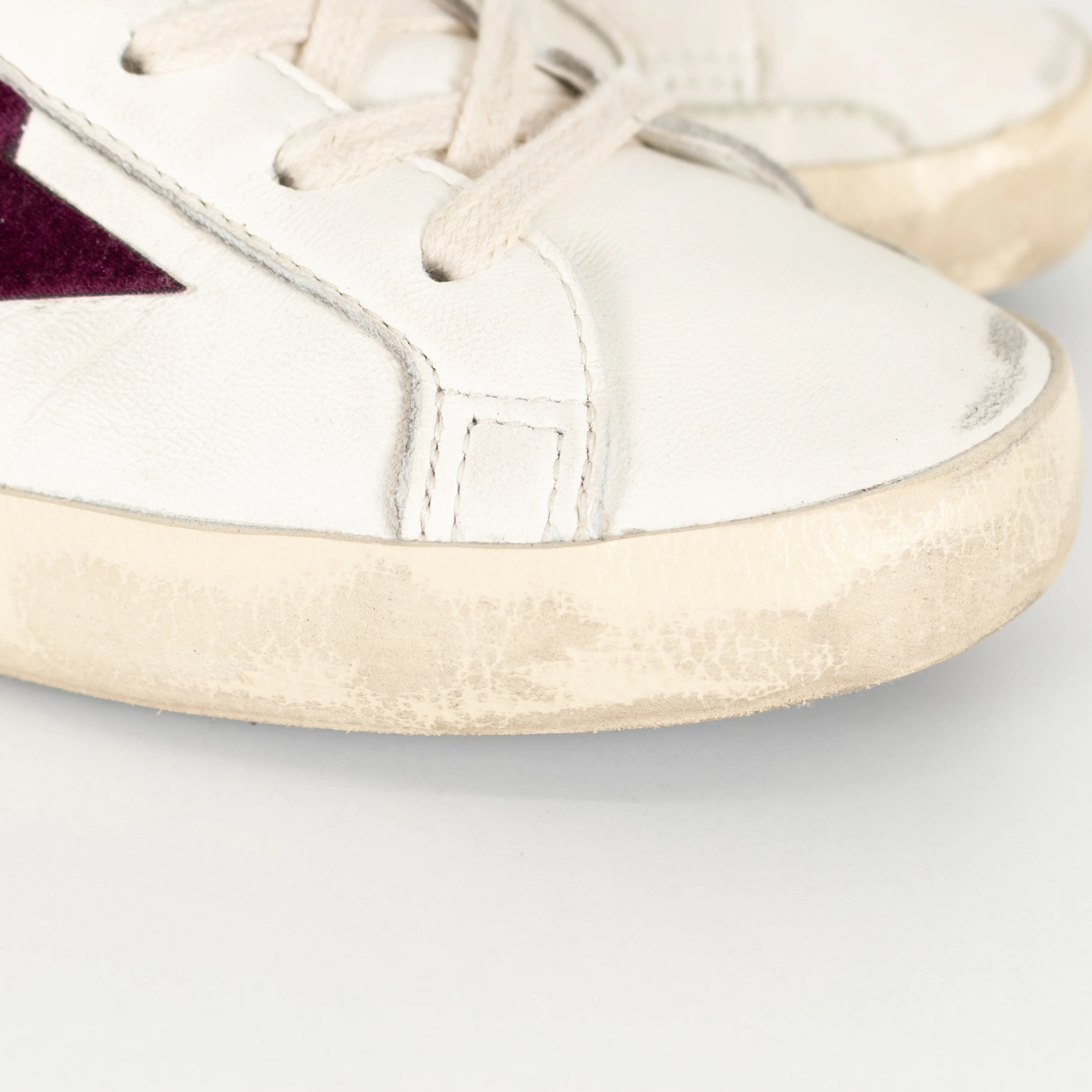 Golden Goose Super Star Crystal Embellished Velvet Star Trim Trainers - Image 11