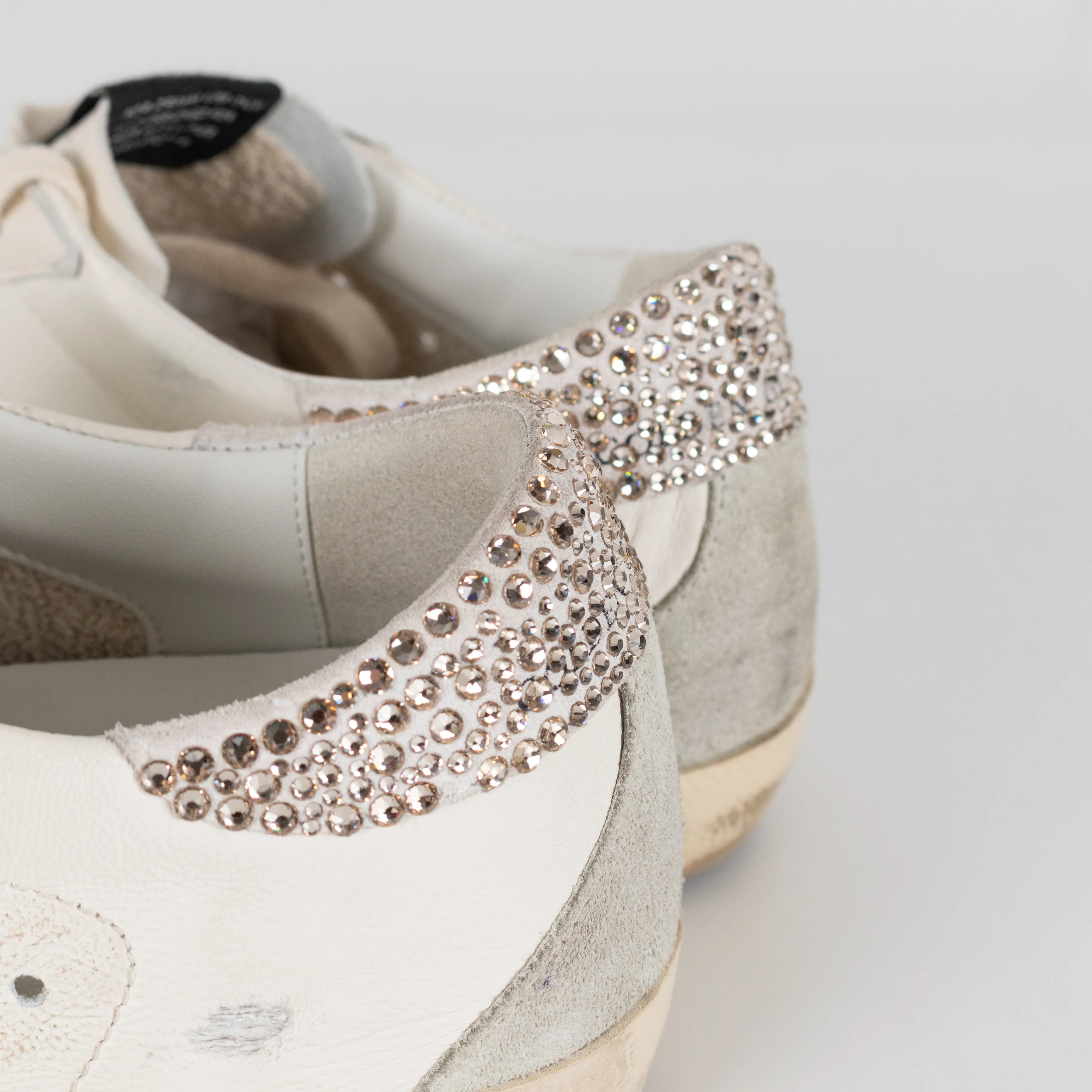 Golden Goose Super Star Crystal Embellished Velvet Star Trim Trainers - Image 14