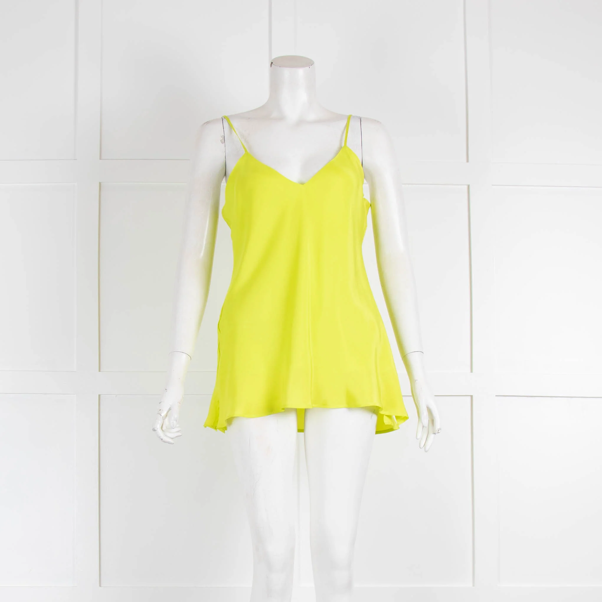 Goldhawk Lime 100% Silk Cami Top