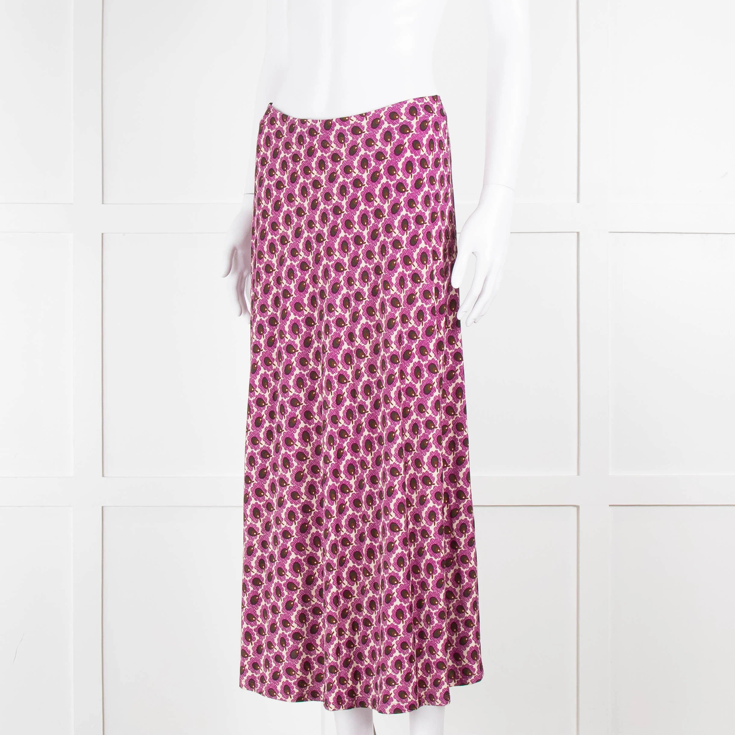 Goodmatch Cream Purple Floral Skirt - Image 8