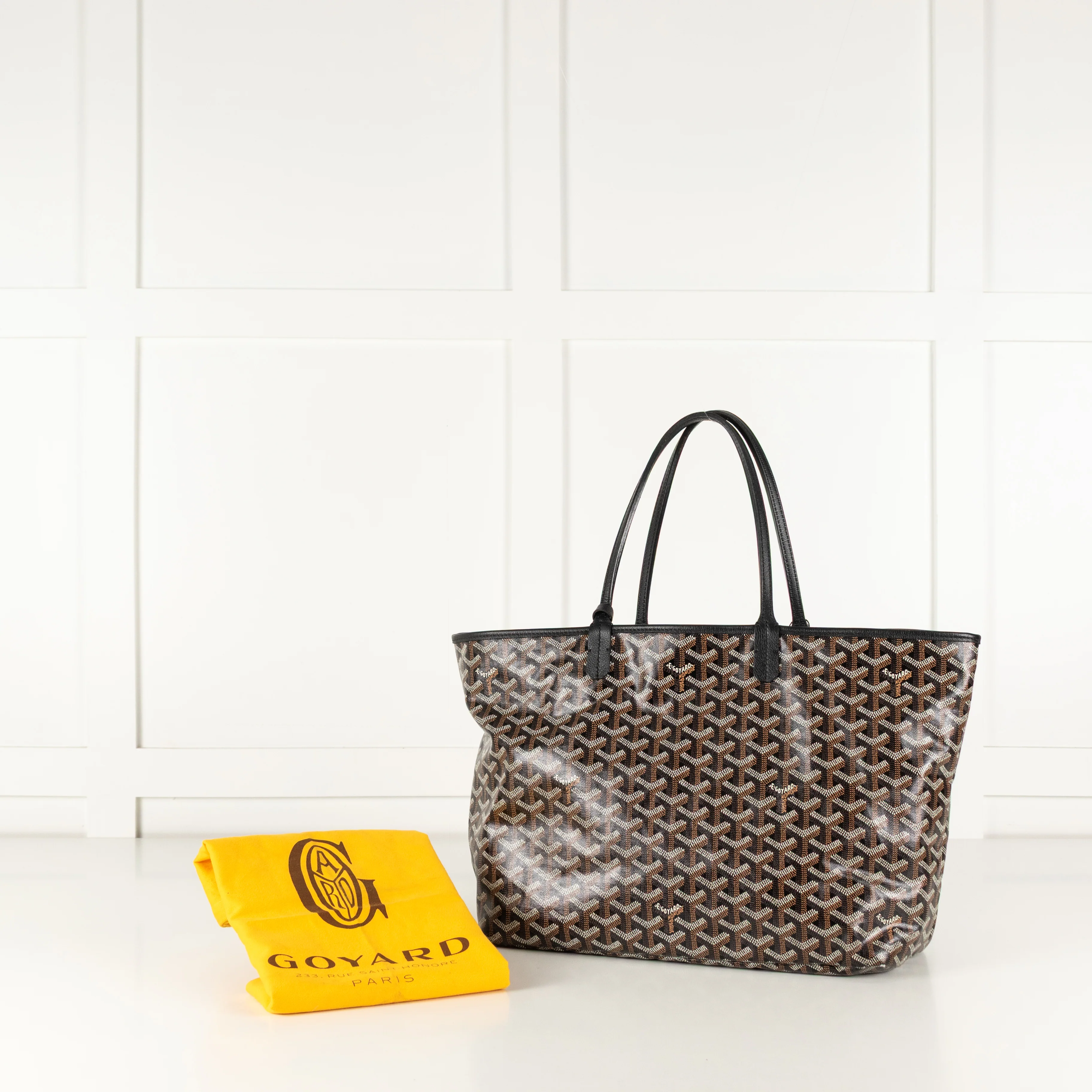 Goyard Black Saint Louis PM Tote Bag - Image 3