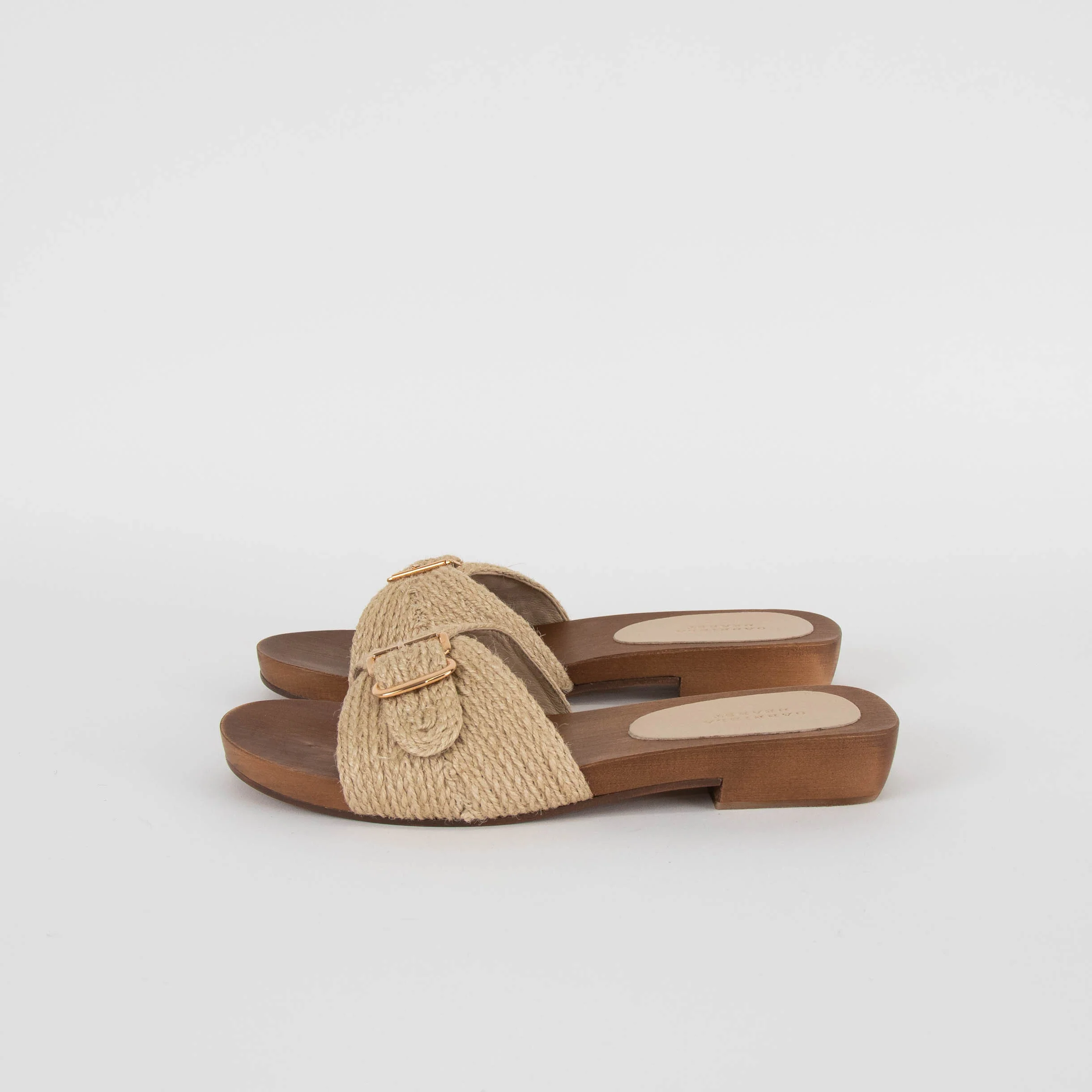 Gabriela Hearst Clover Sandal in Cream Leather Jute - Image 3
