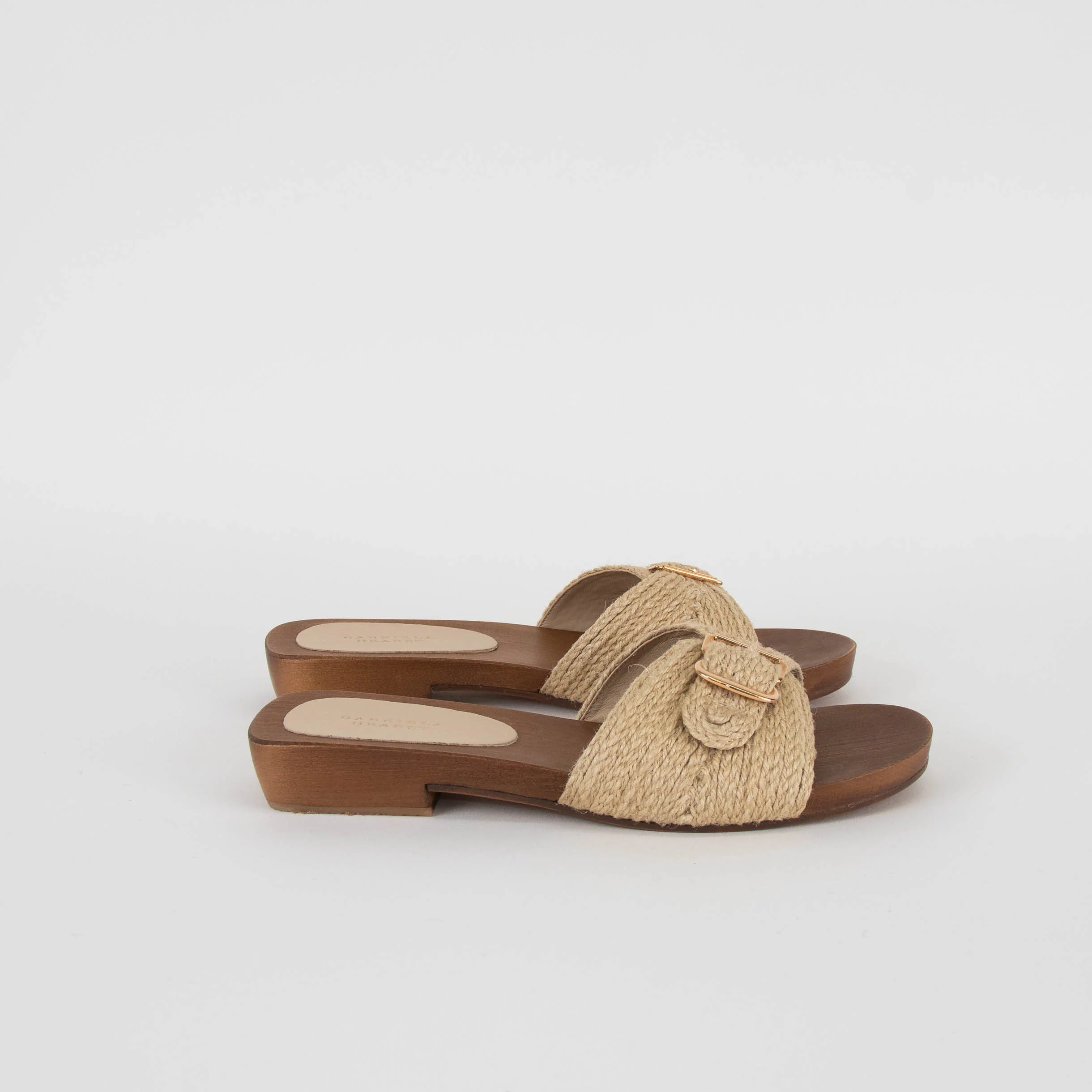 Gabriela Hearst Clover Sandal in Cream Leather Jute - Image 5