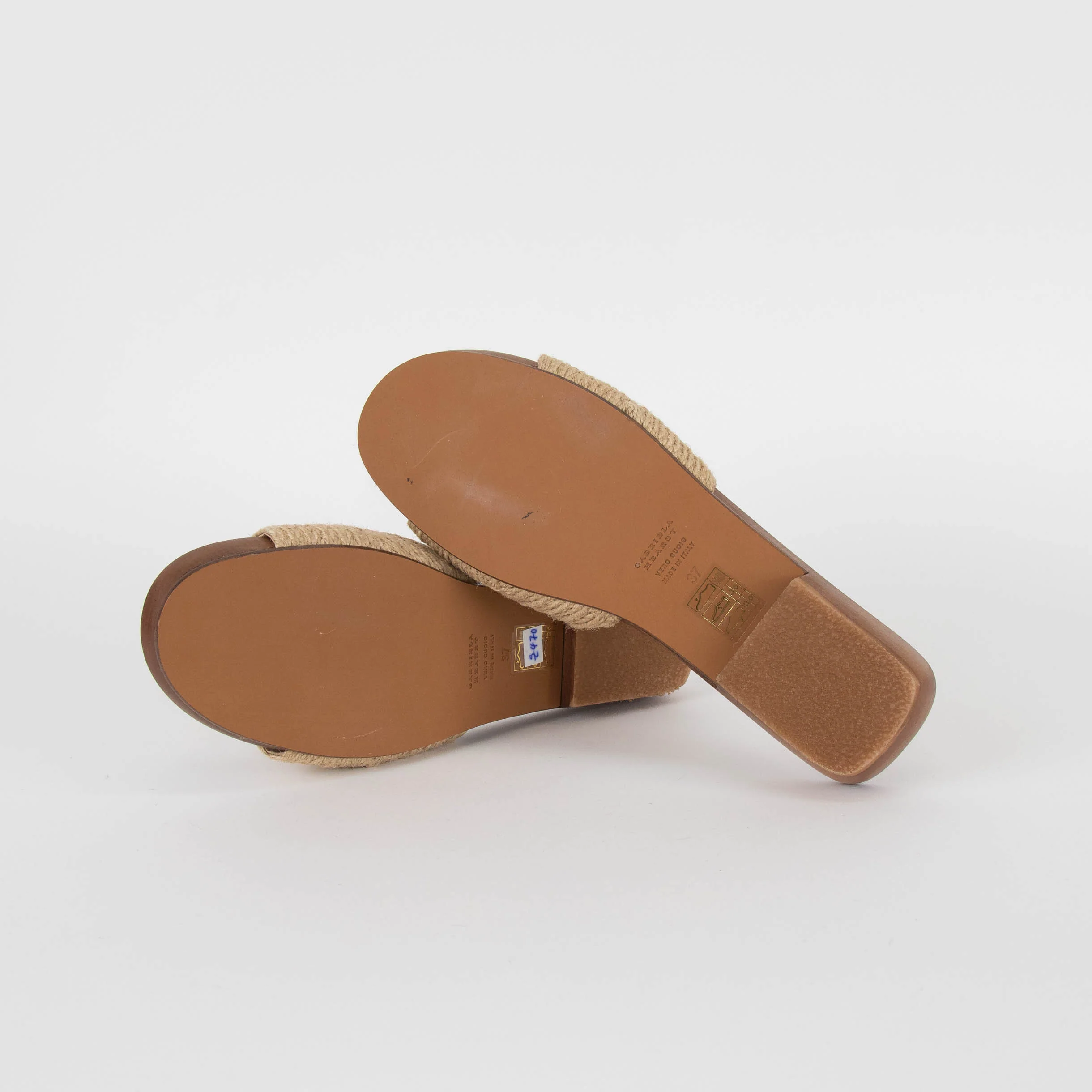 Gabriela Hearst Clover Sandal in Cream Leather Jute - Image 6