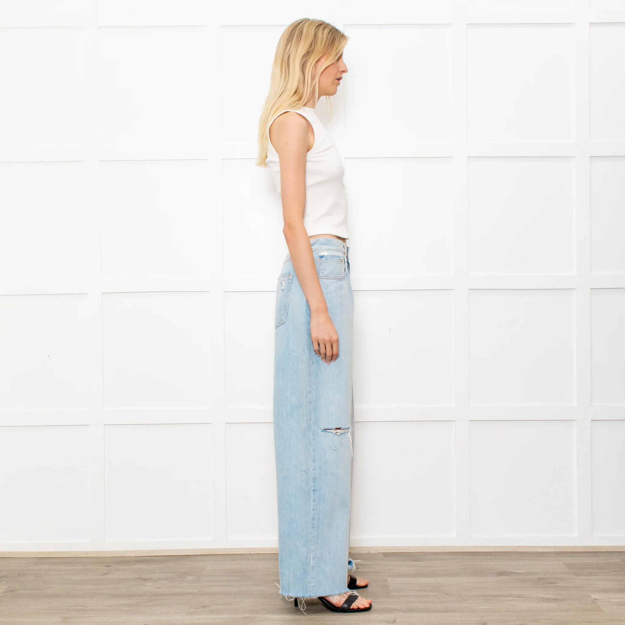 GRLFRND The Liya Boyfriend Jeans With Rip Knee - Image 5