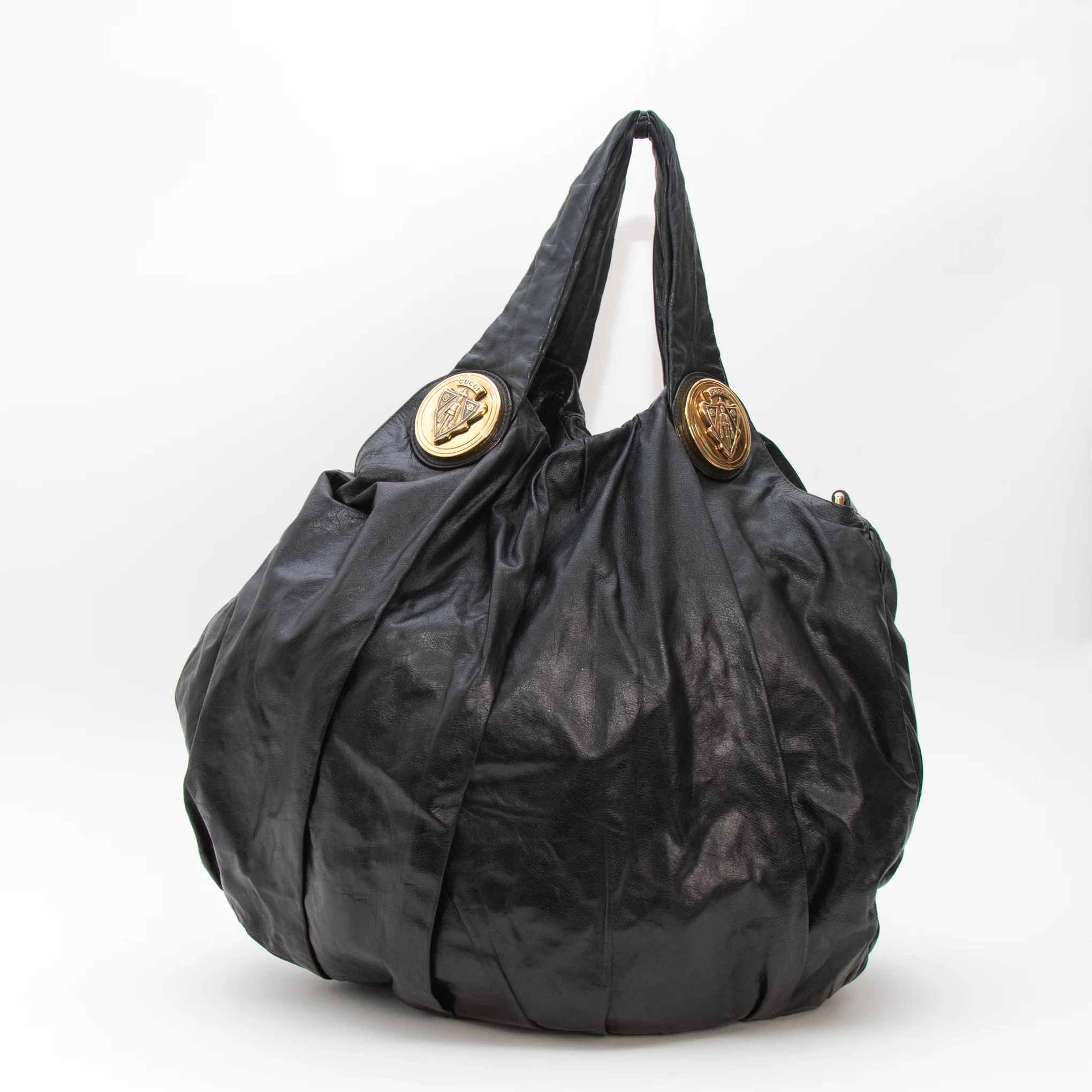 Gucci Black Leather Hysteria Bag