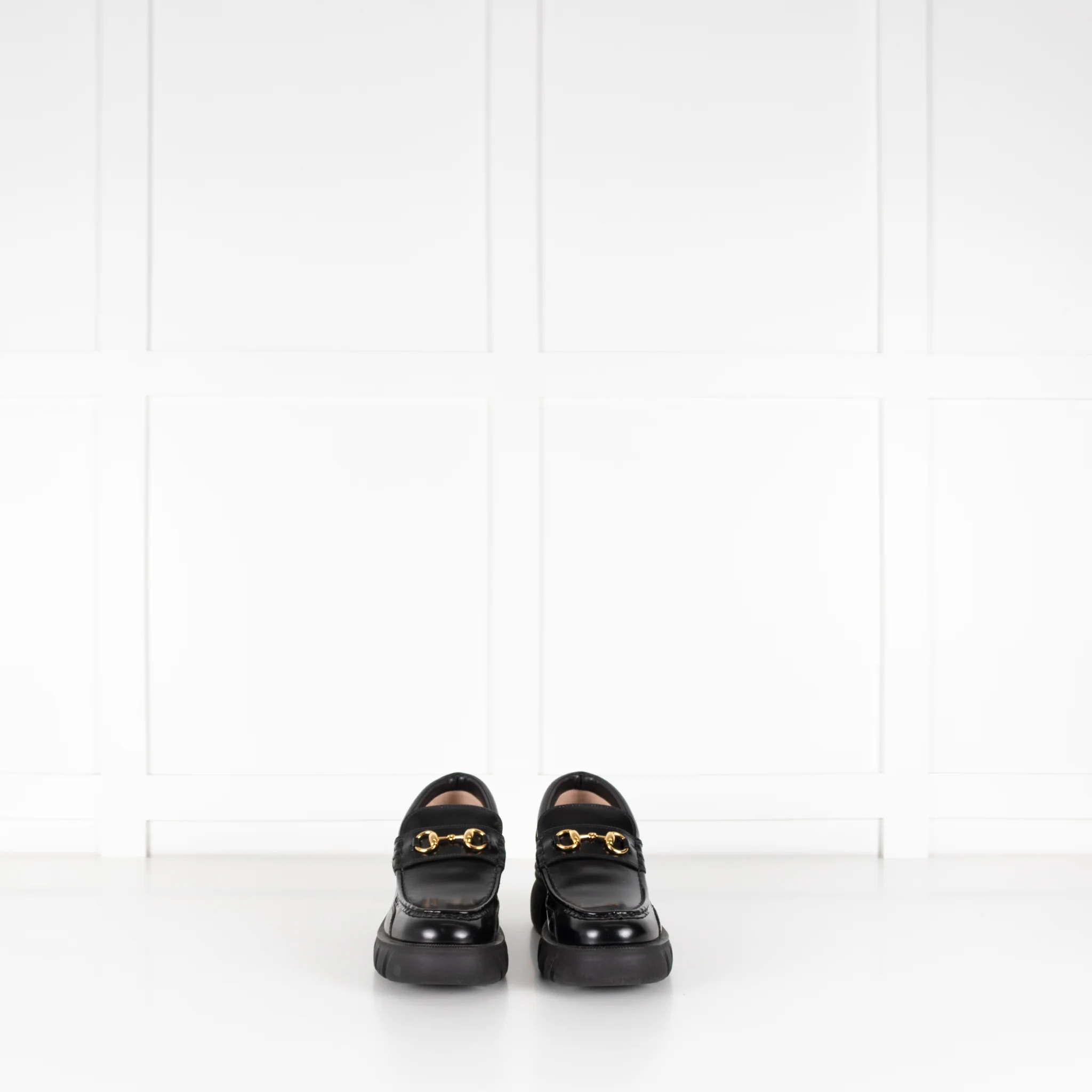 Gucci Black Patent Magnum Samoa Loafers - Image 3