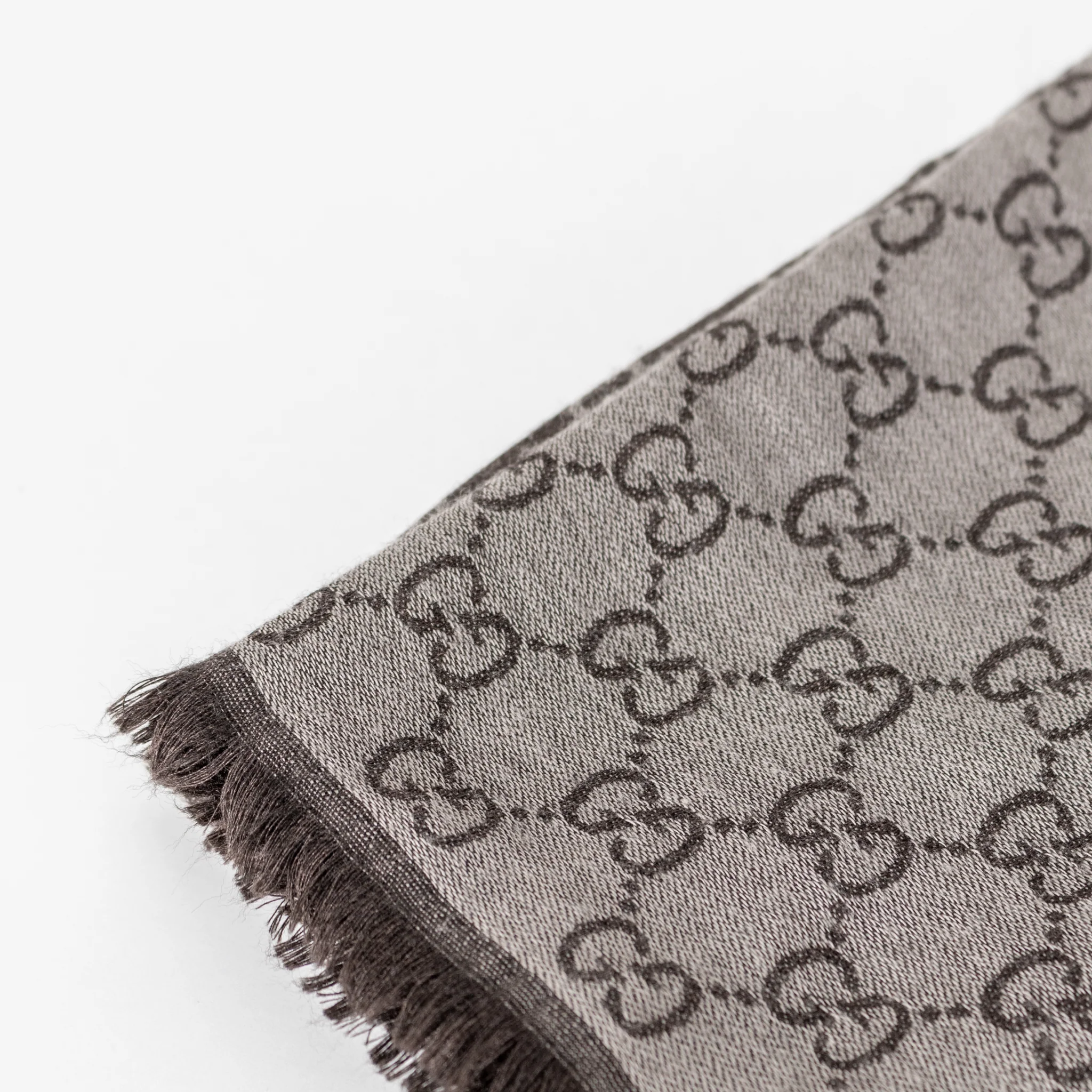 Gucci Chocolate Brown Square GG Scarf - Image 6