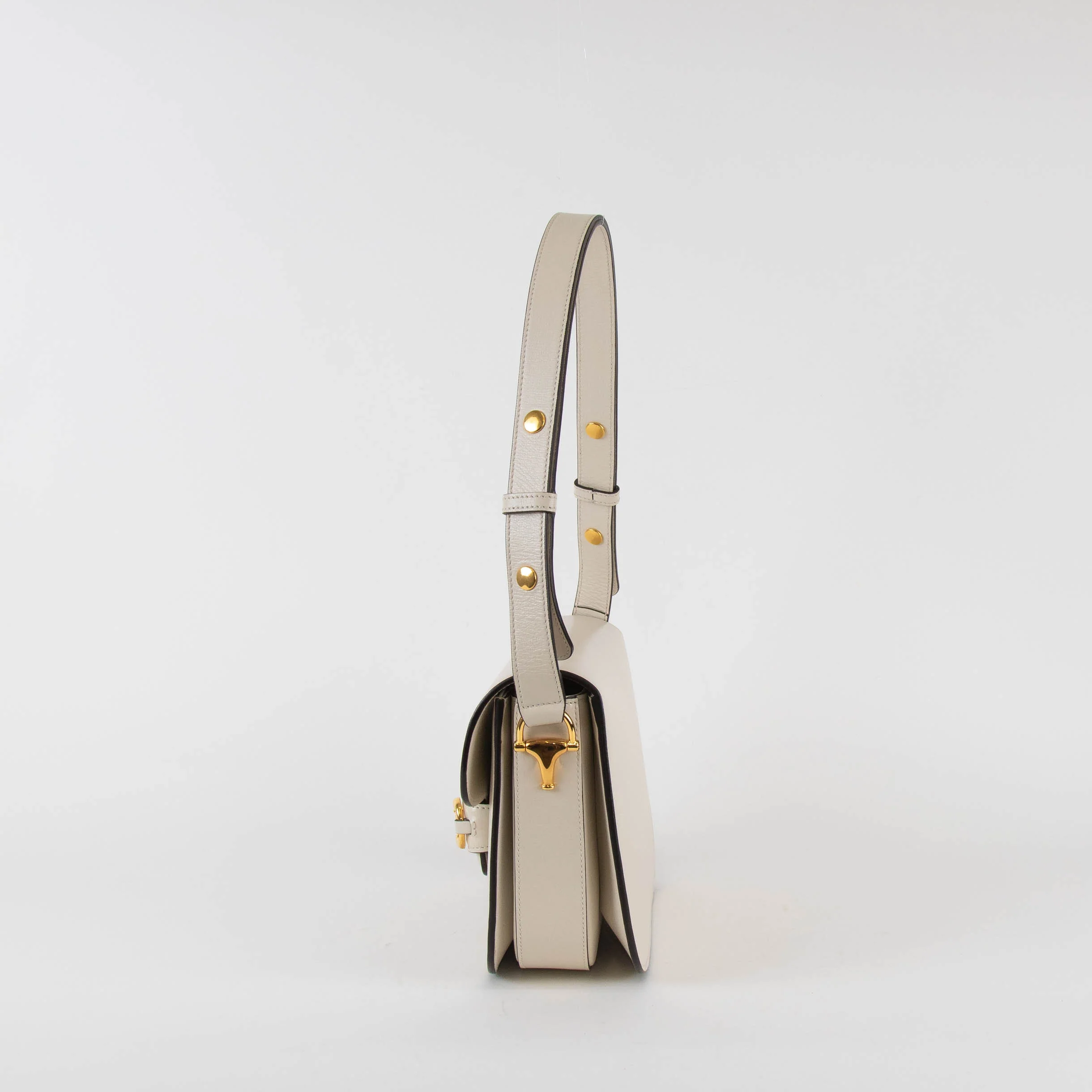 Gucci Horsebit White 1955 Crossbody Bag - Image 6