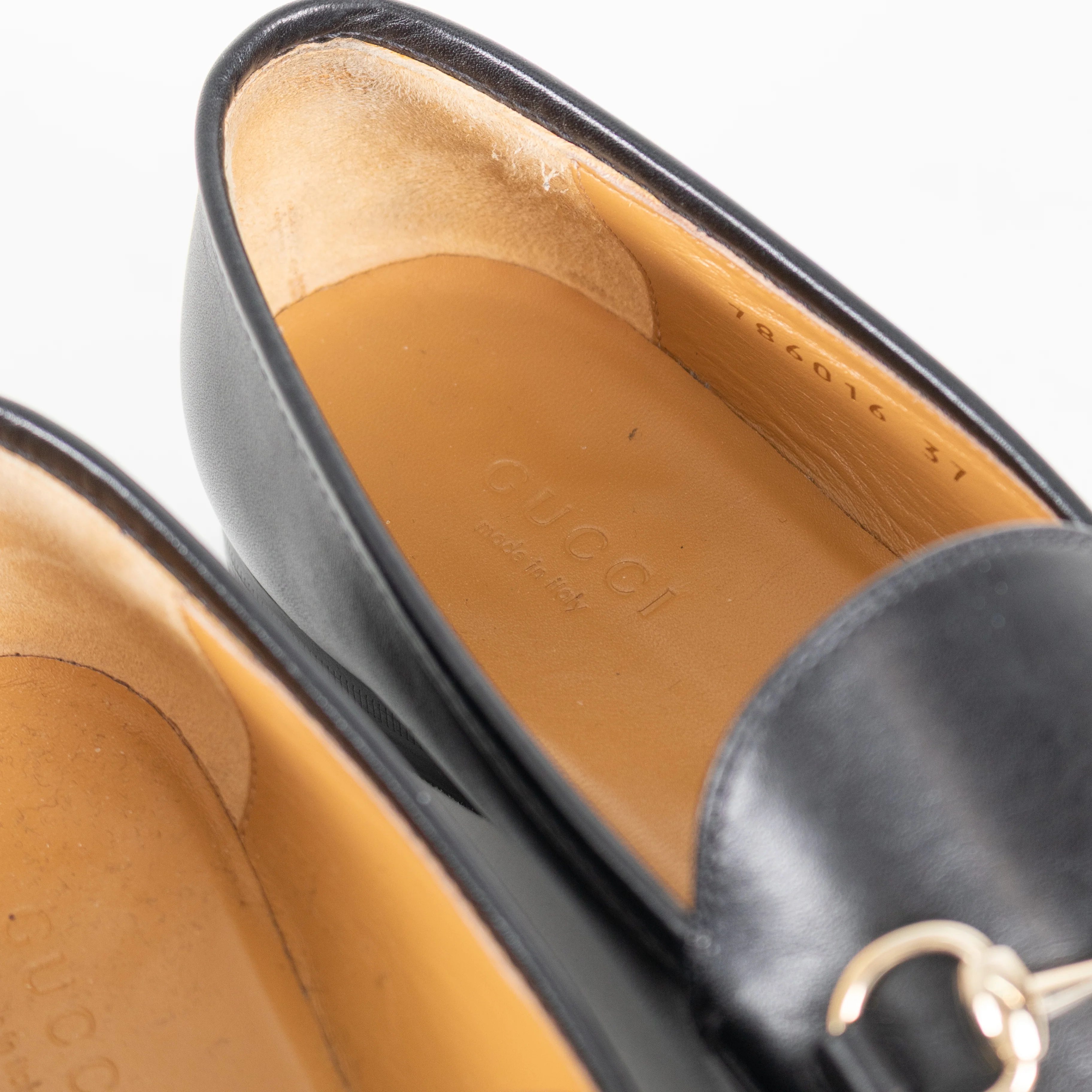 Gucci Jordaan Black Horsebit Leather Loafers - Image 11