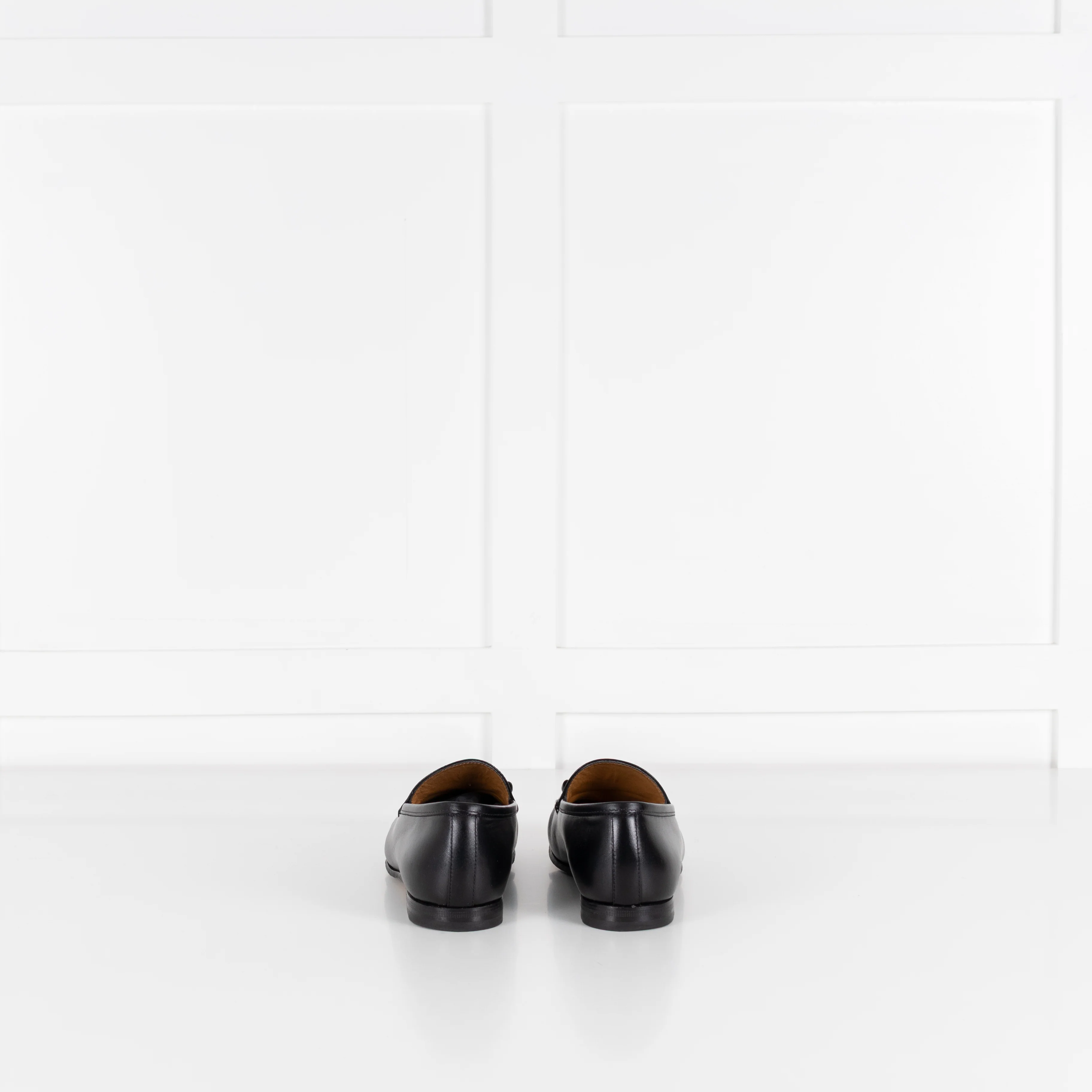 Gucci Jordaan Black Horsebit Leather Loafers - Image 5