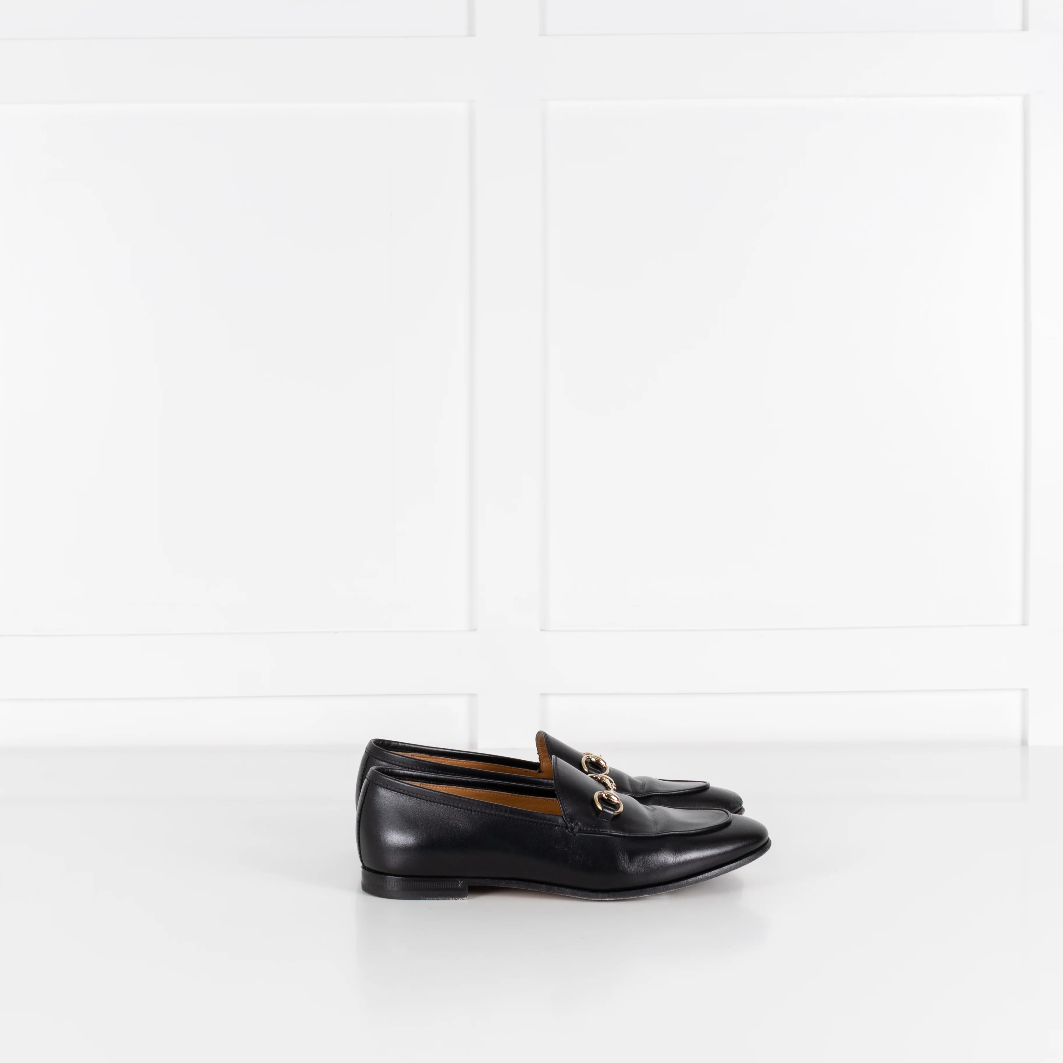 Gucci Jordaan Black Horsebit Leather Loafers - Image 6