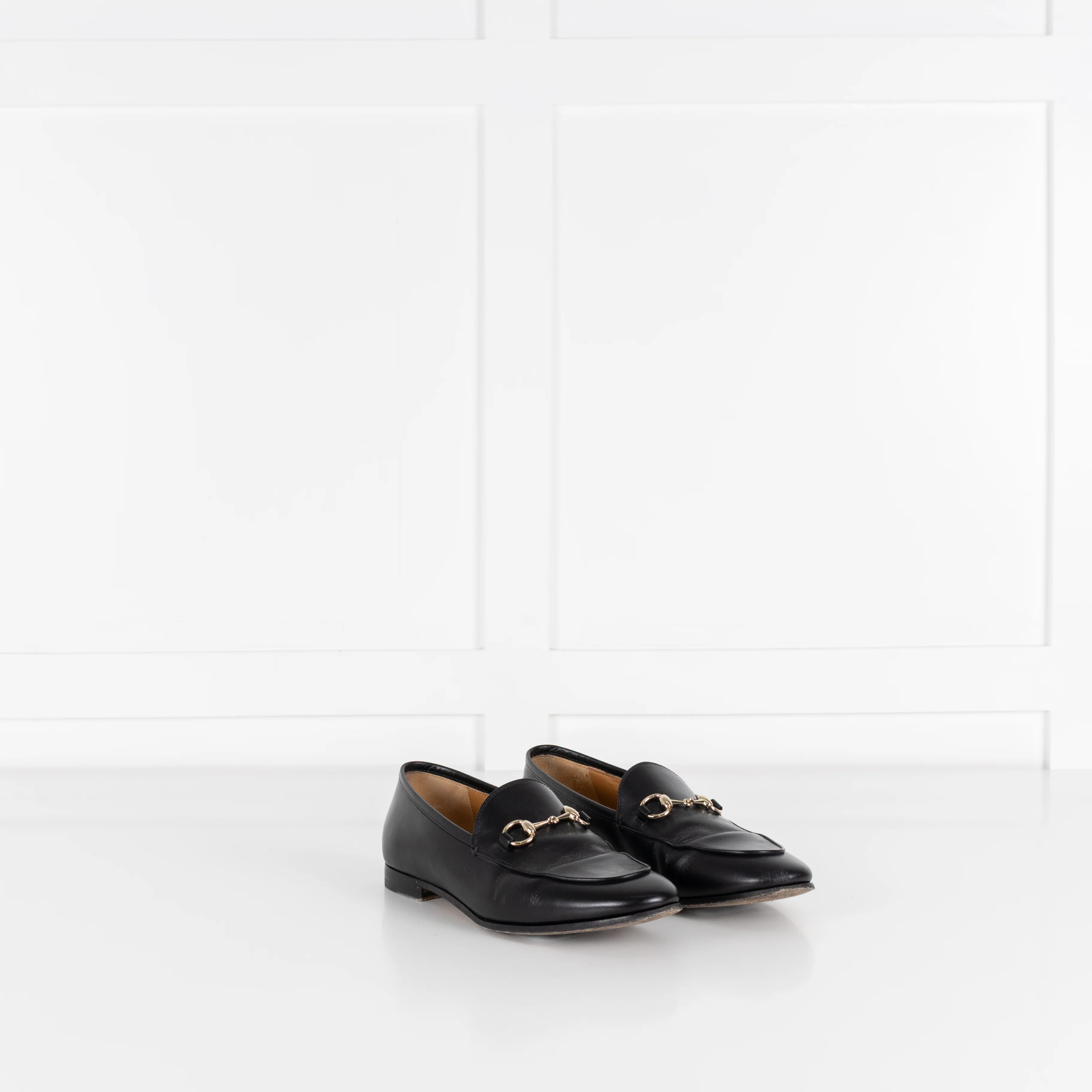 Gucci Jordaan Black Horsebit Leather Loafers - Image 7