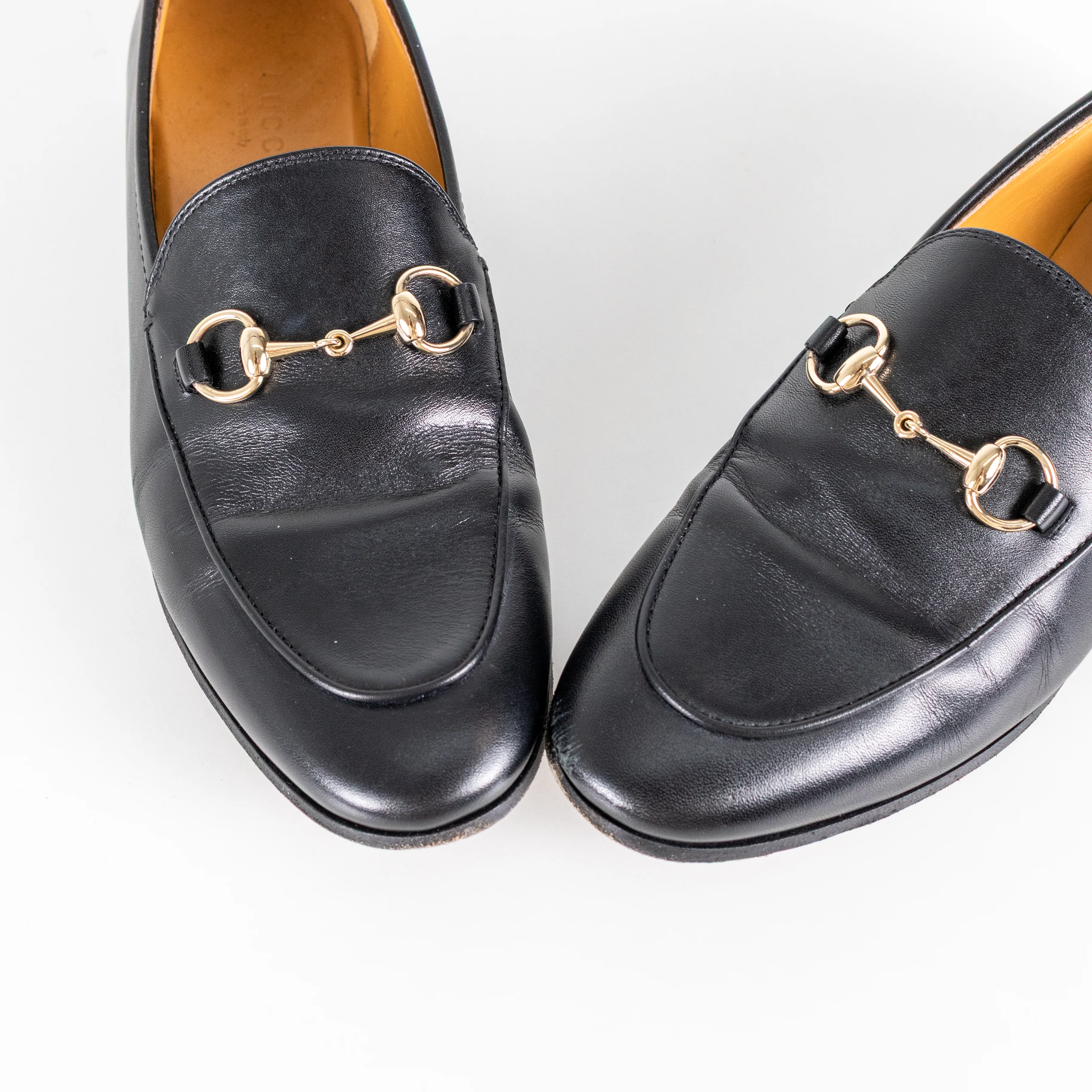 Gucci Jordaan Black Horsebit Leather Loafers - Image 9