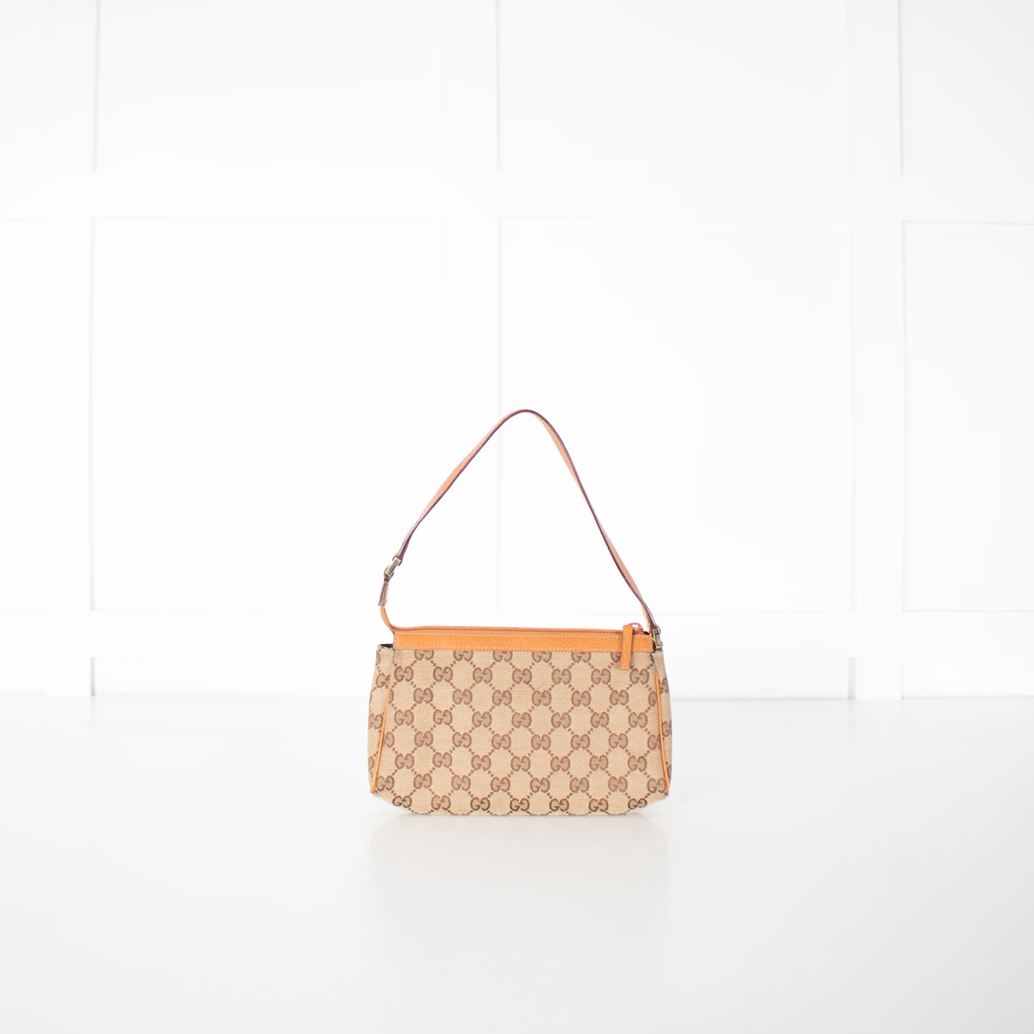 Gucci Monogram Cloth Pochette Bag