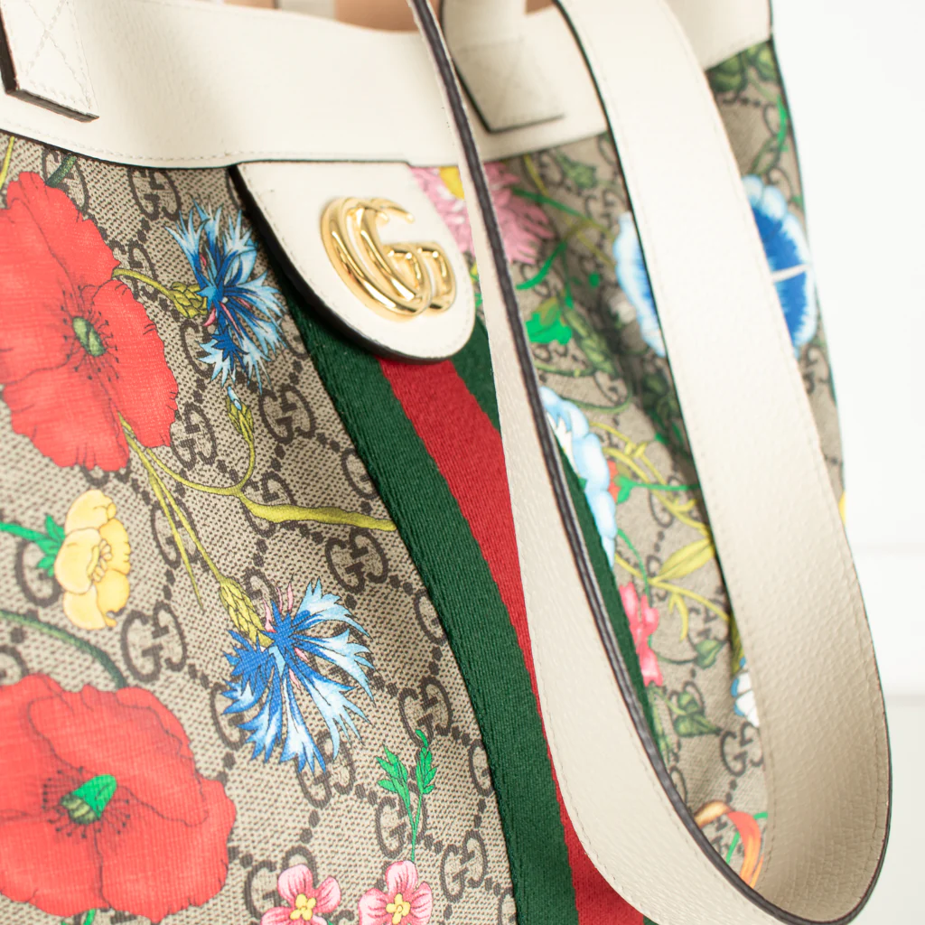 Gucci Ophidia Floral GG Supreme Large Tote Bag - Image 11