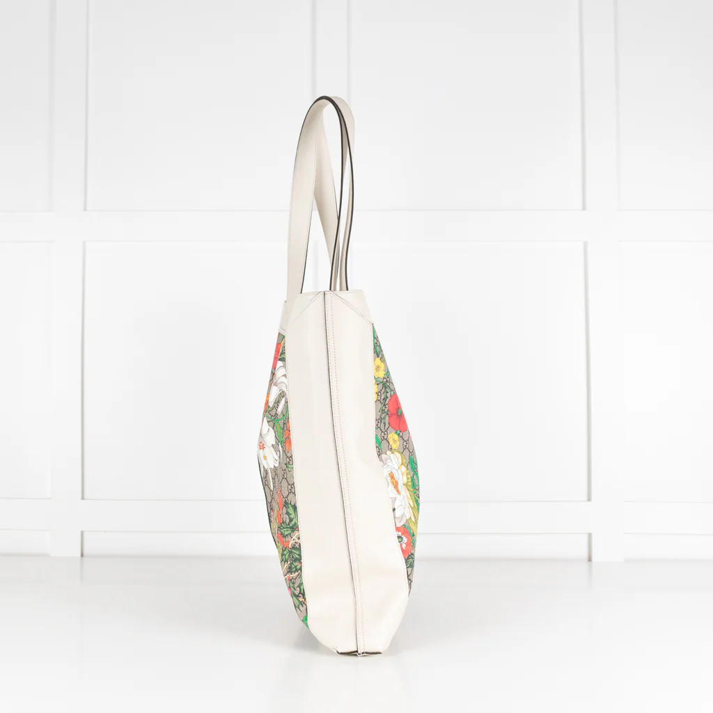 Gucci Ophidia Floral GG Supreme Large Tote Bag - Image 8