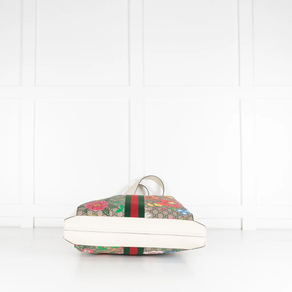 Gucci Ophidia Floral GG Supreme Large Tote Bag - Image 9