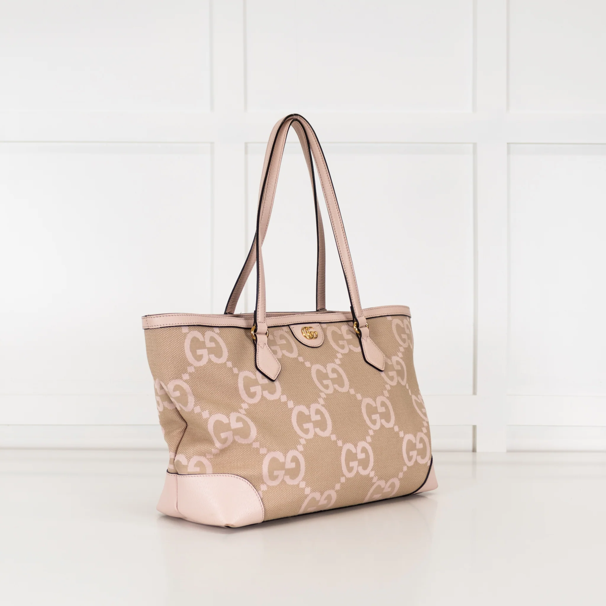 Gucci Pink Ophidia GG Medium Canvas Tote - Image 3
