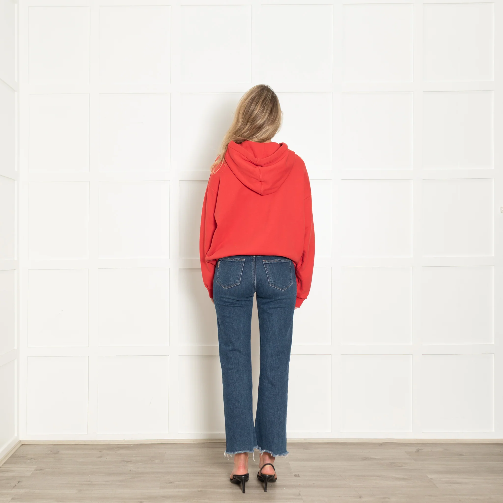 Gucci Red Verticle Logo Hoody - Image 5