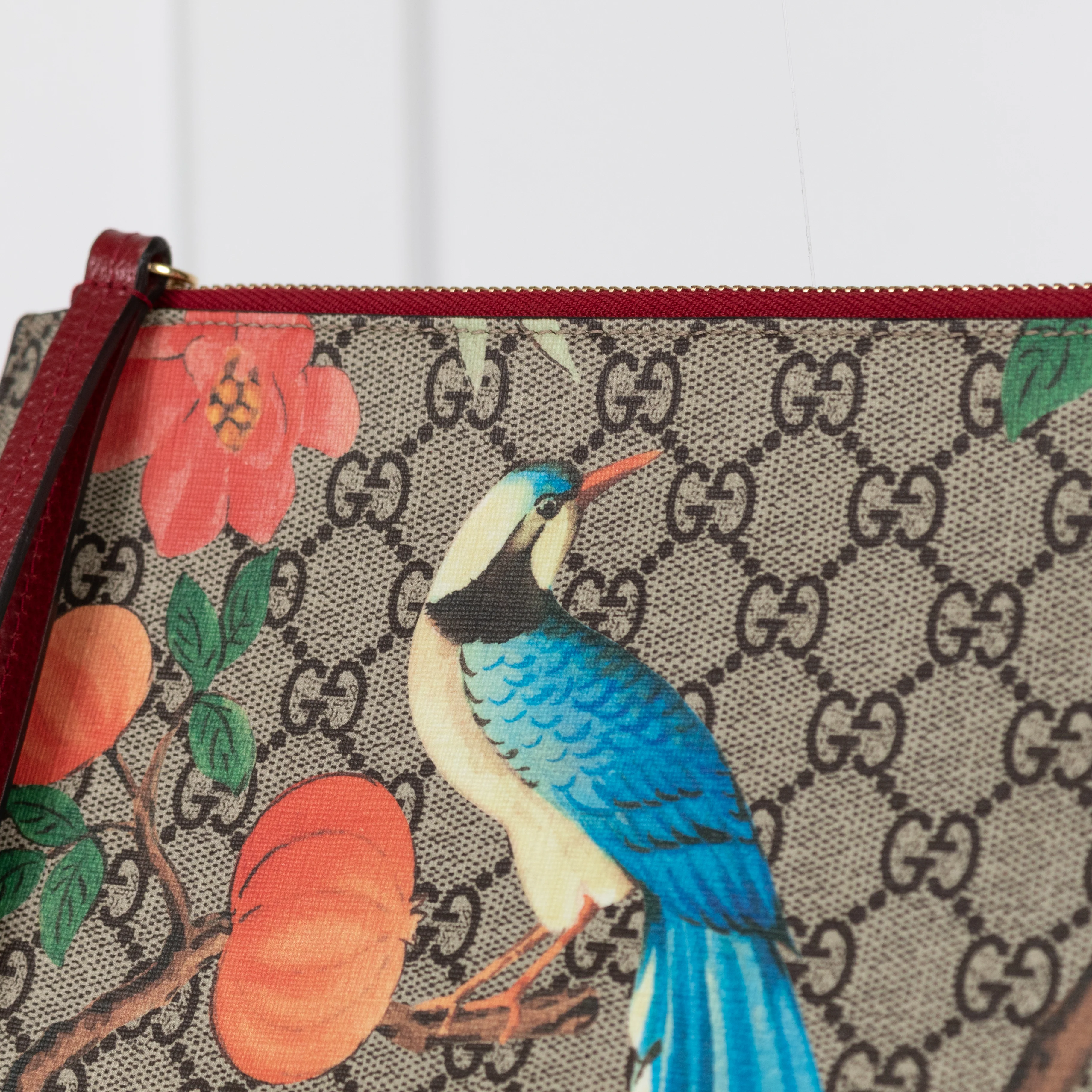 Gucci Supreme Monogram Tian Zip Pouch - Image 7