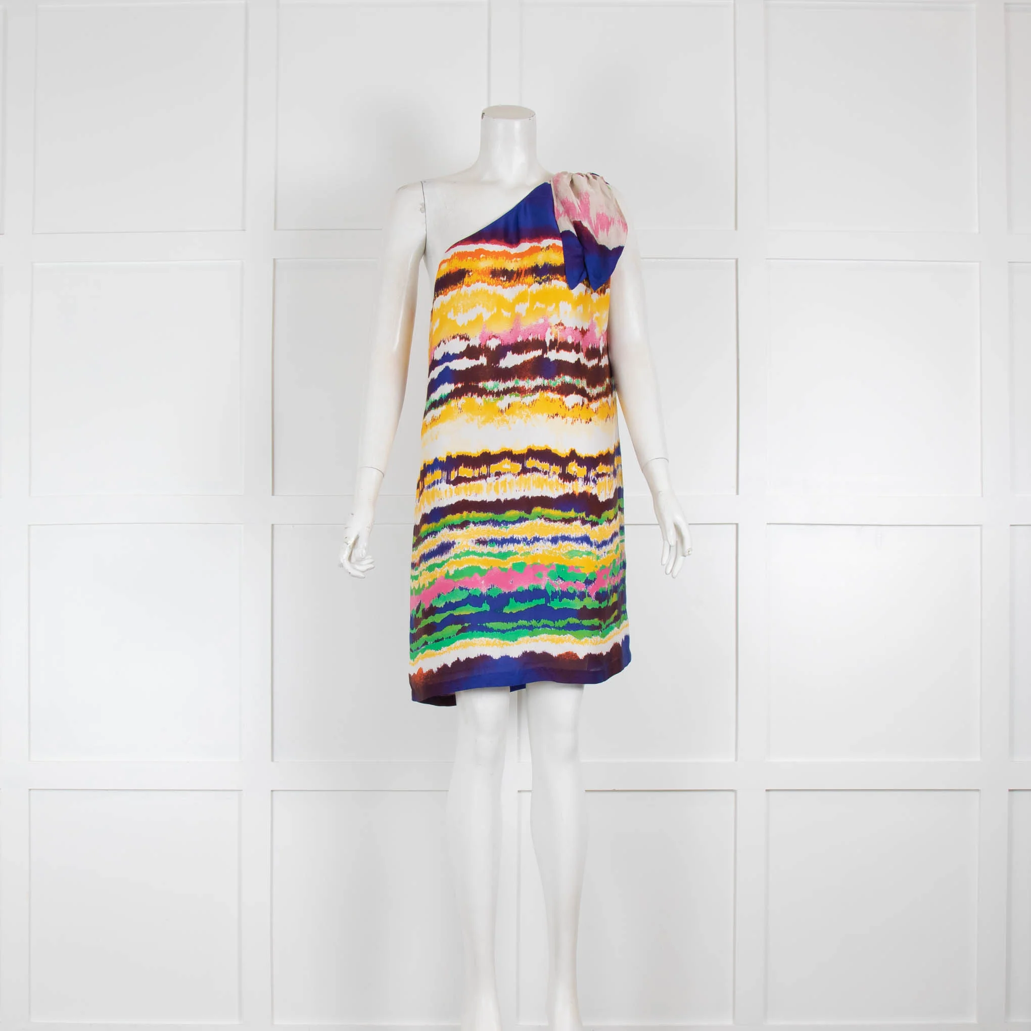 Halston Heritage Knott Shoulder Short Dress